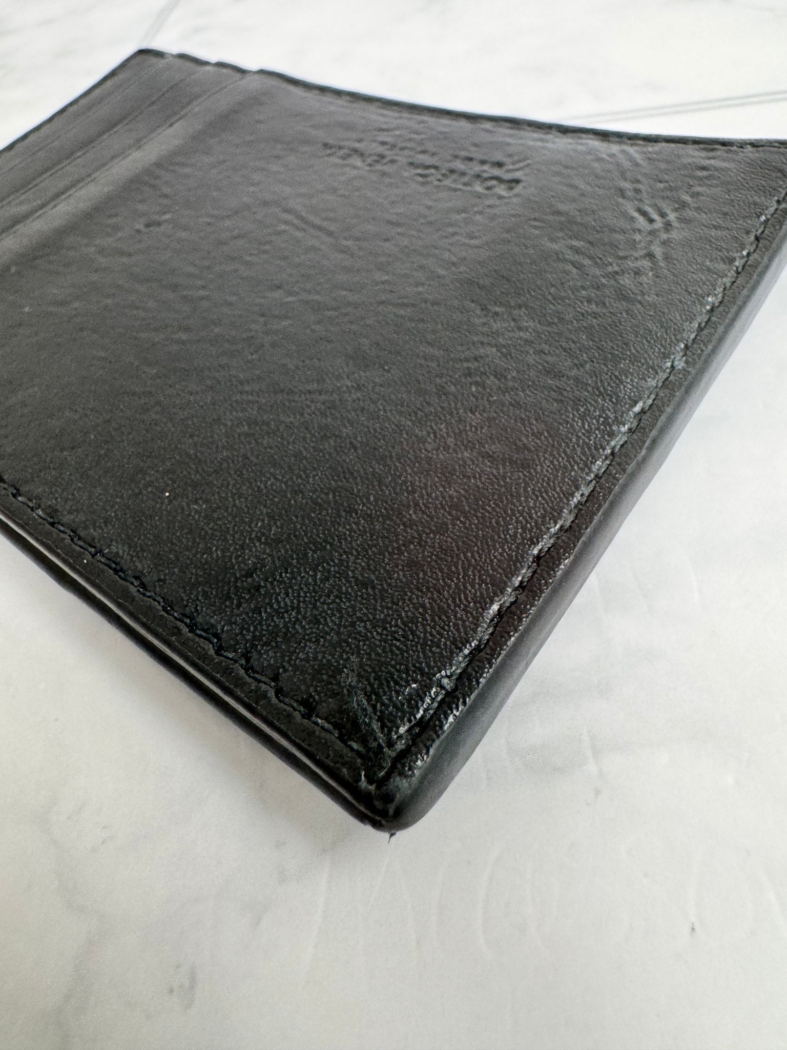 Bottega Veneta Black Cassette Card Case