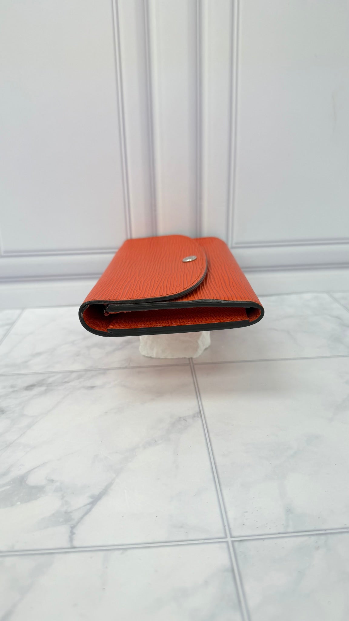 LIKE NEW - Louis Vuitton Orange Epi Leather Long Wallet