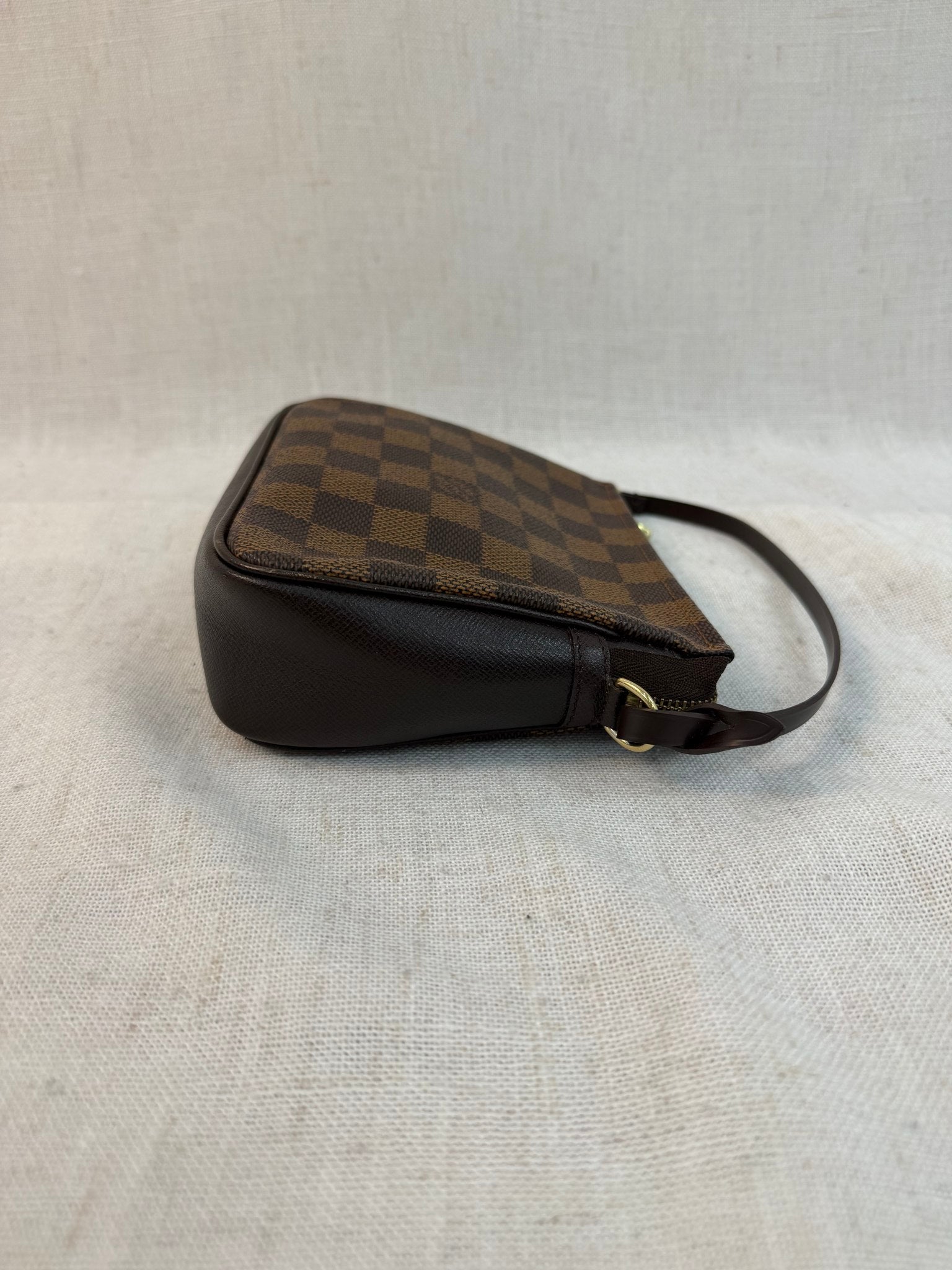 Louis Vuitton Damier Ebene Trousse Make Up Bag Pochette