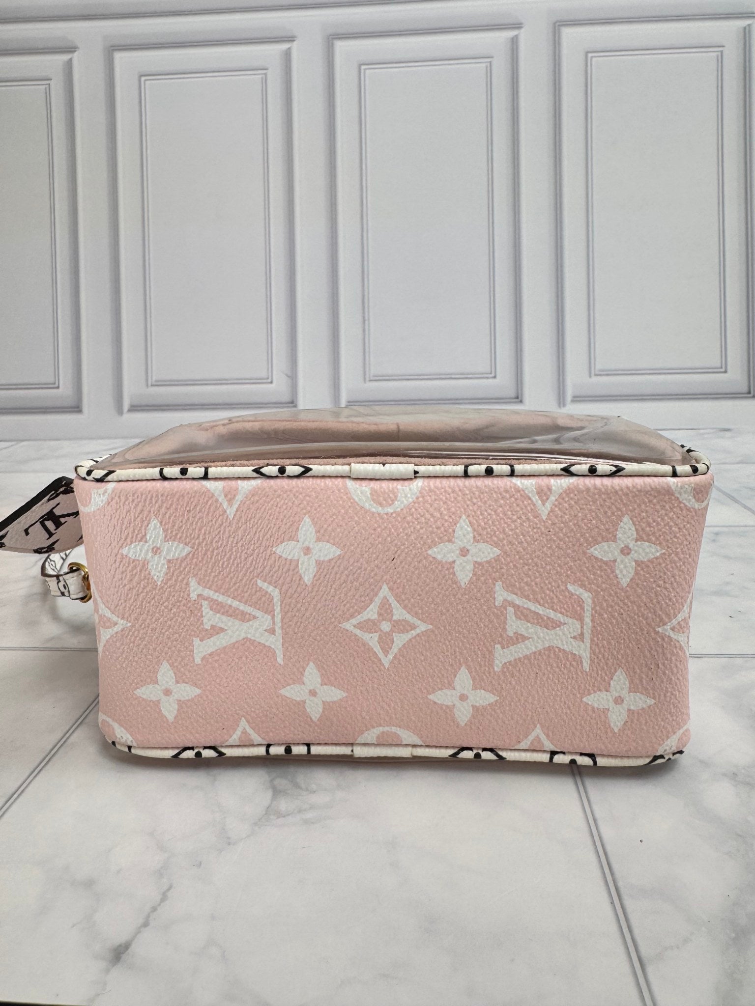 Louis Vuitton Red And Pink Monogram Giant Beach Pouch