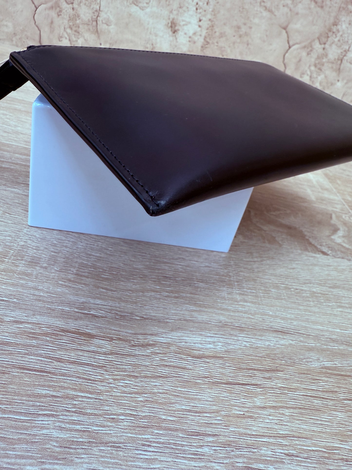 BRAND NEW- Burberry Black Leather Wallet Clutch