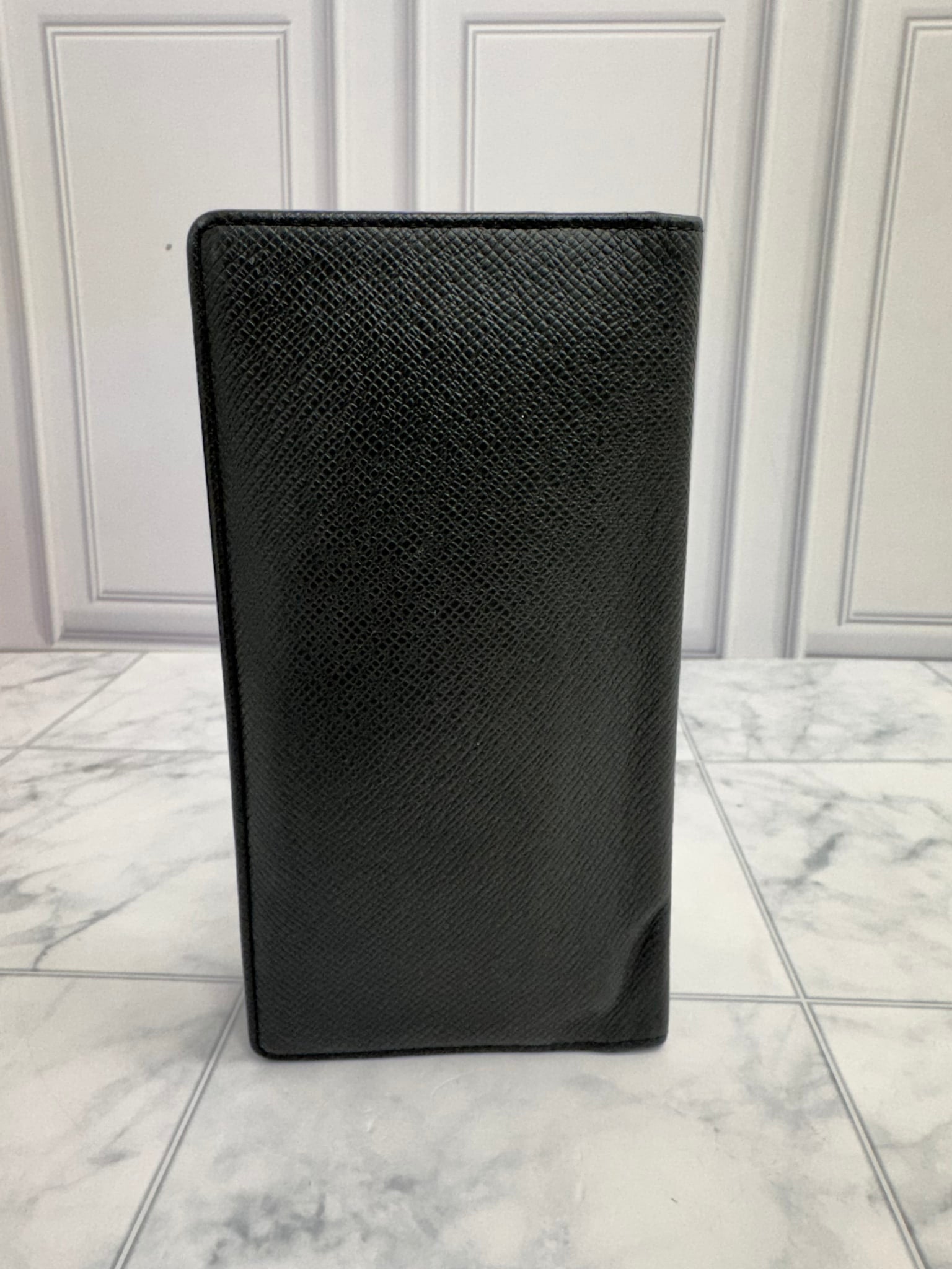 Louis Vuitton Black Taiga Brazza Wallet