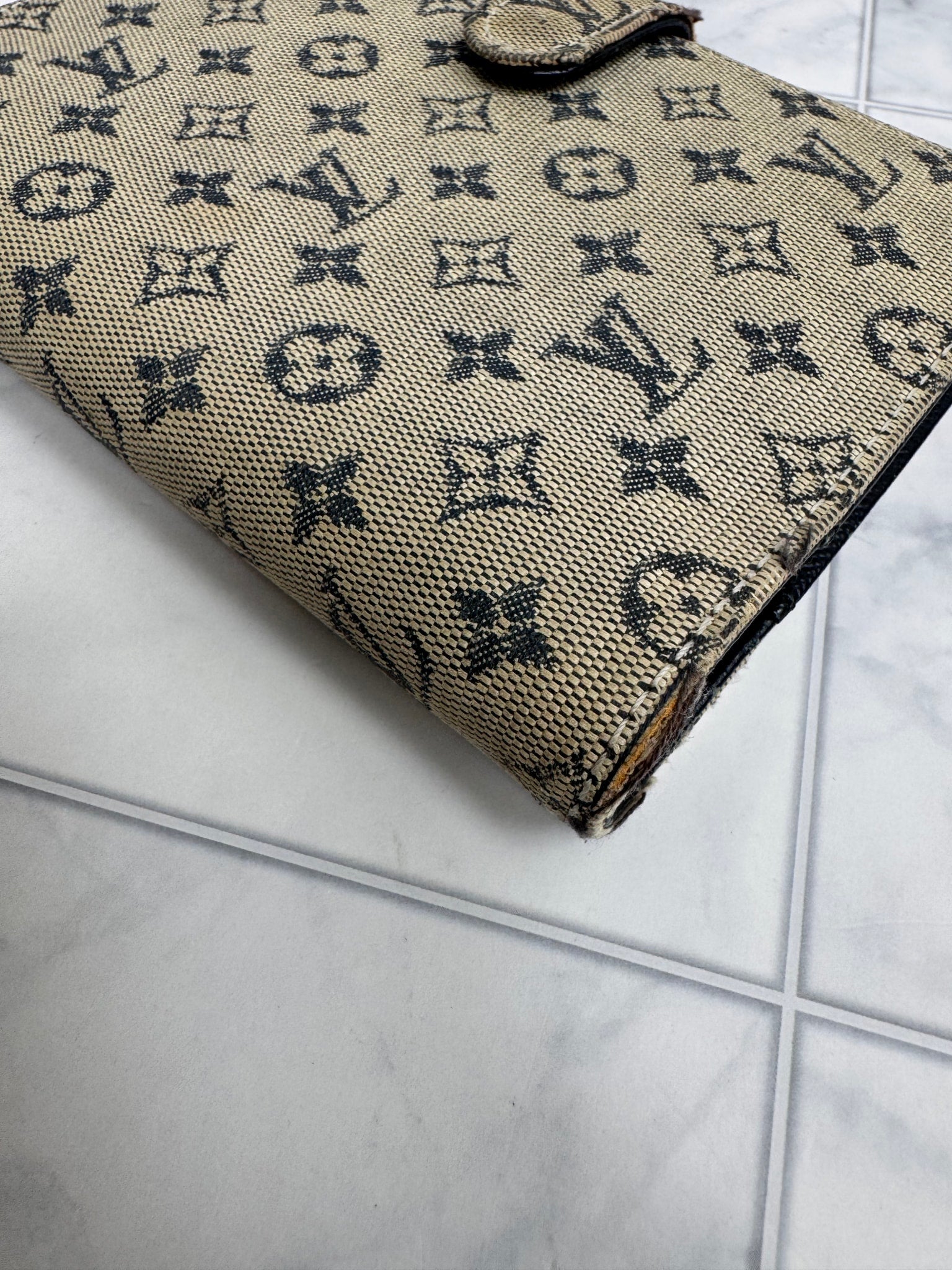 Louis Vuitton Mini Lin Denim Passport Agenda PM