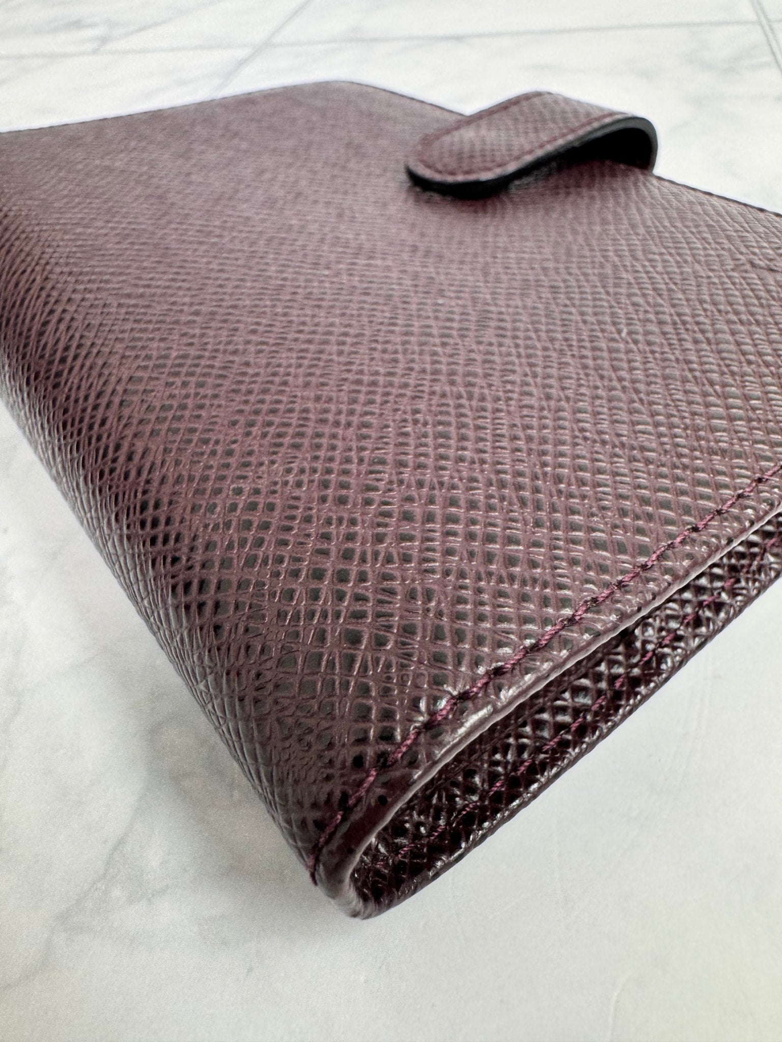 Louis Vuitton Burgundy Taiga Leather Agenda PM