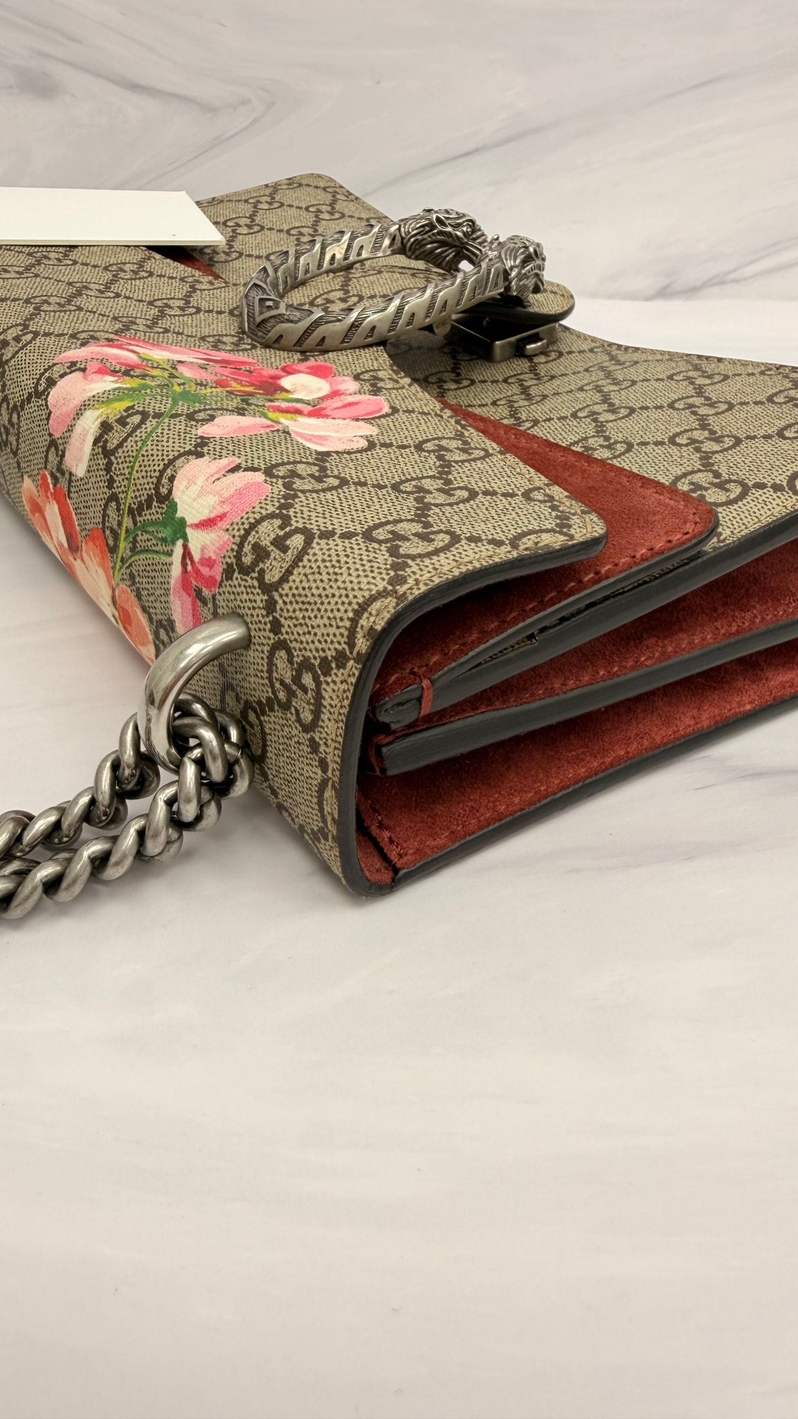Gucci GG Supreme Blooms Dionysus Small Shoulder Bag