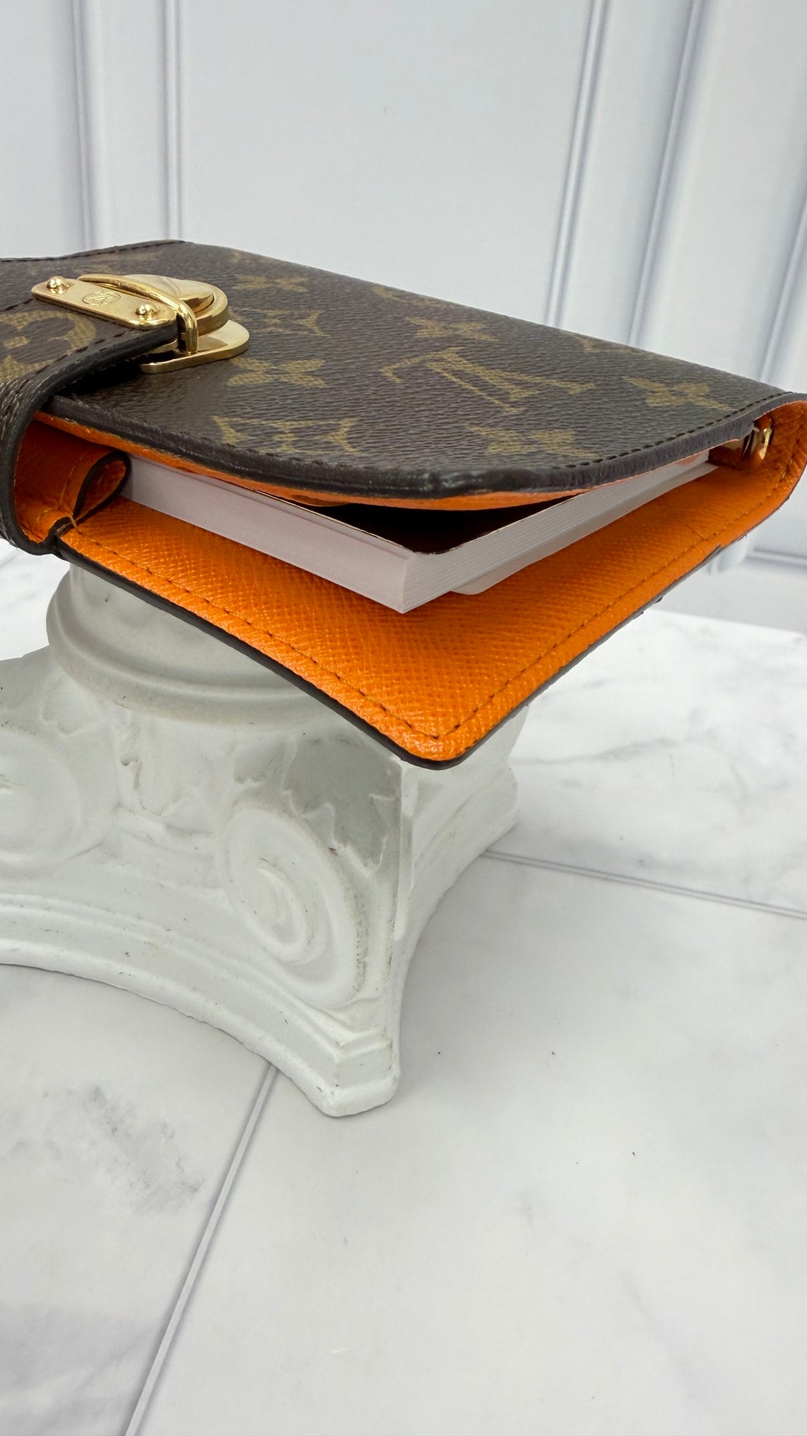 Louis Vuitton Monogram & Orange Passport Agenda PM