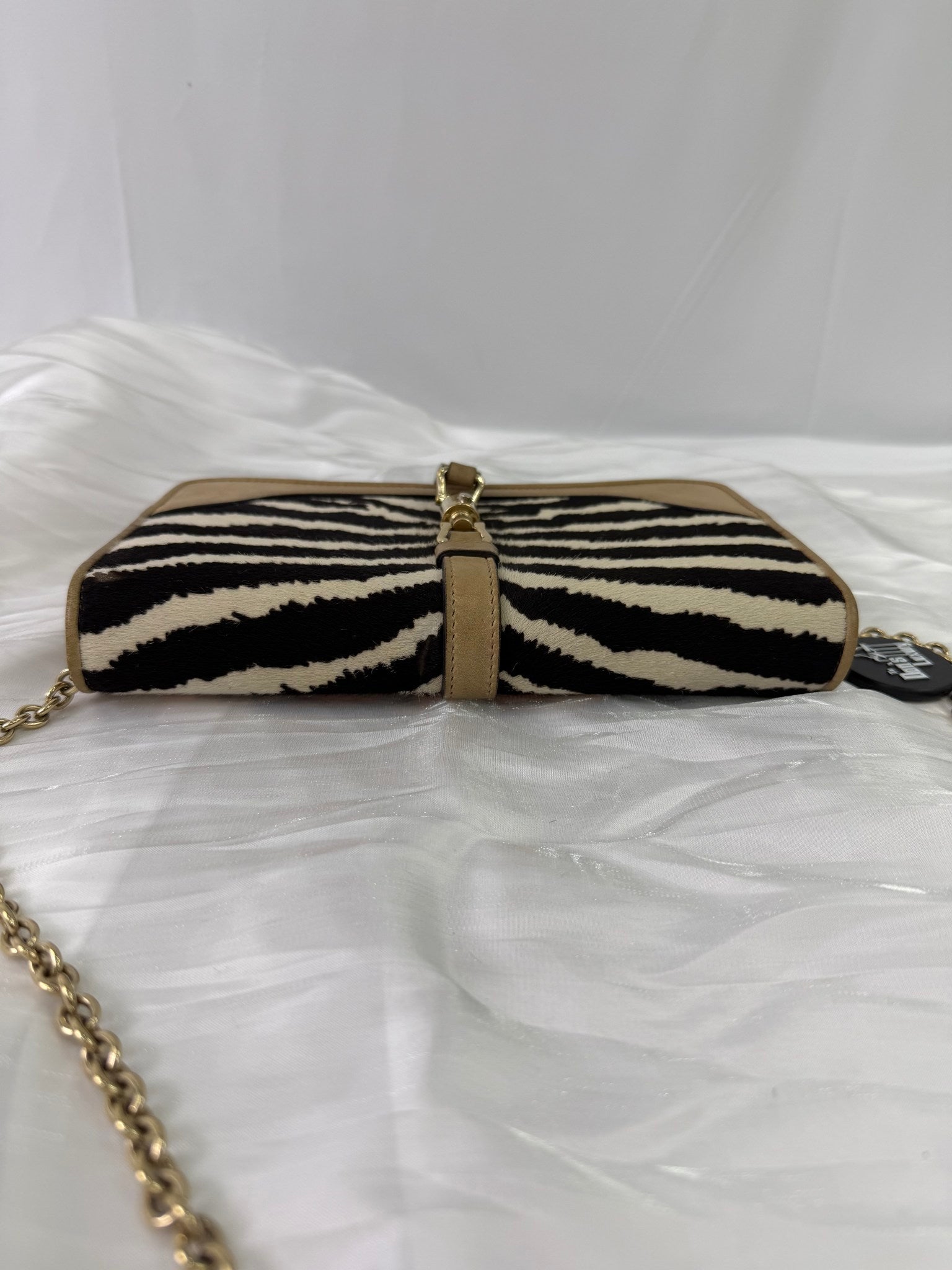 Gucci Jackie Pony Hair Zebra Clutch