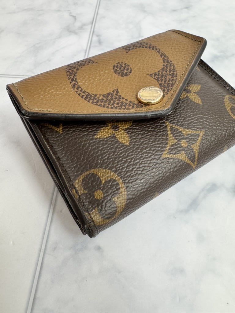 Louis Vuitton Monogram Reverse Portefeuille Zoe Compact Wallet