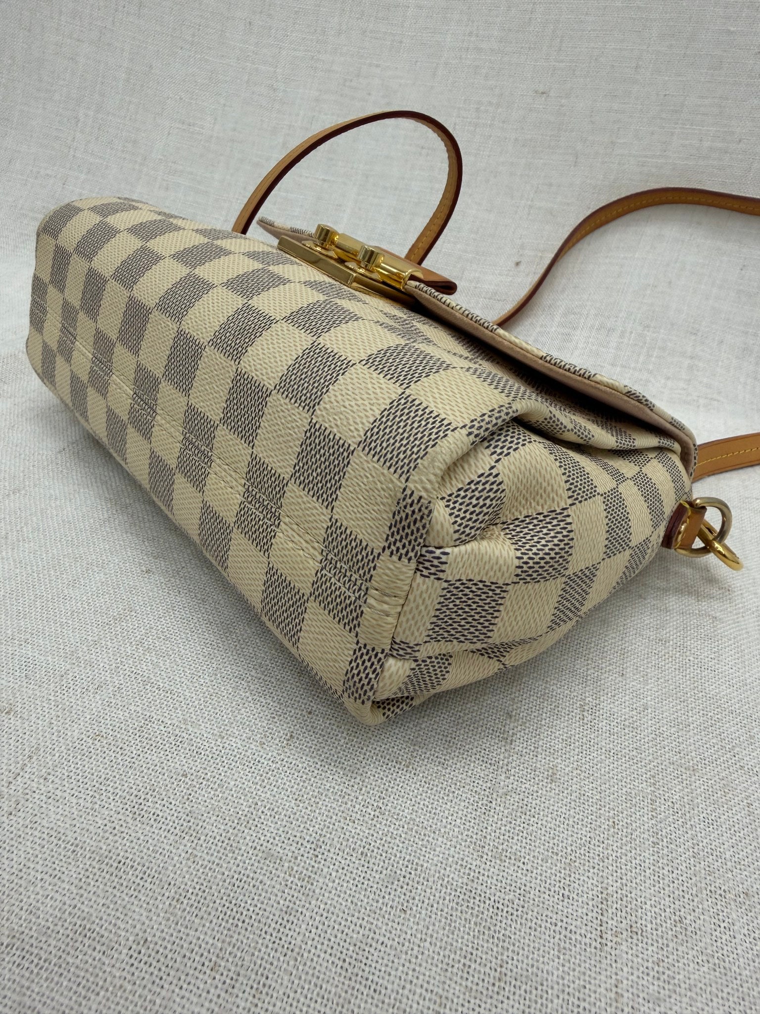 Louis Vuitton Damier Azur Croisette Top Handle Bag