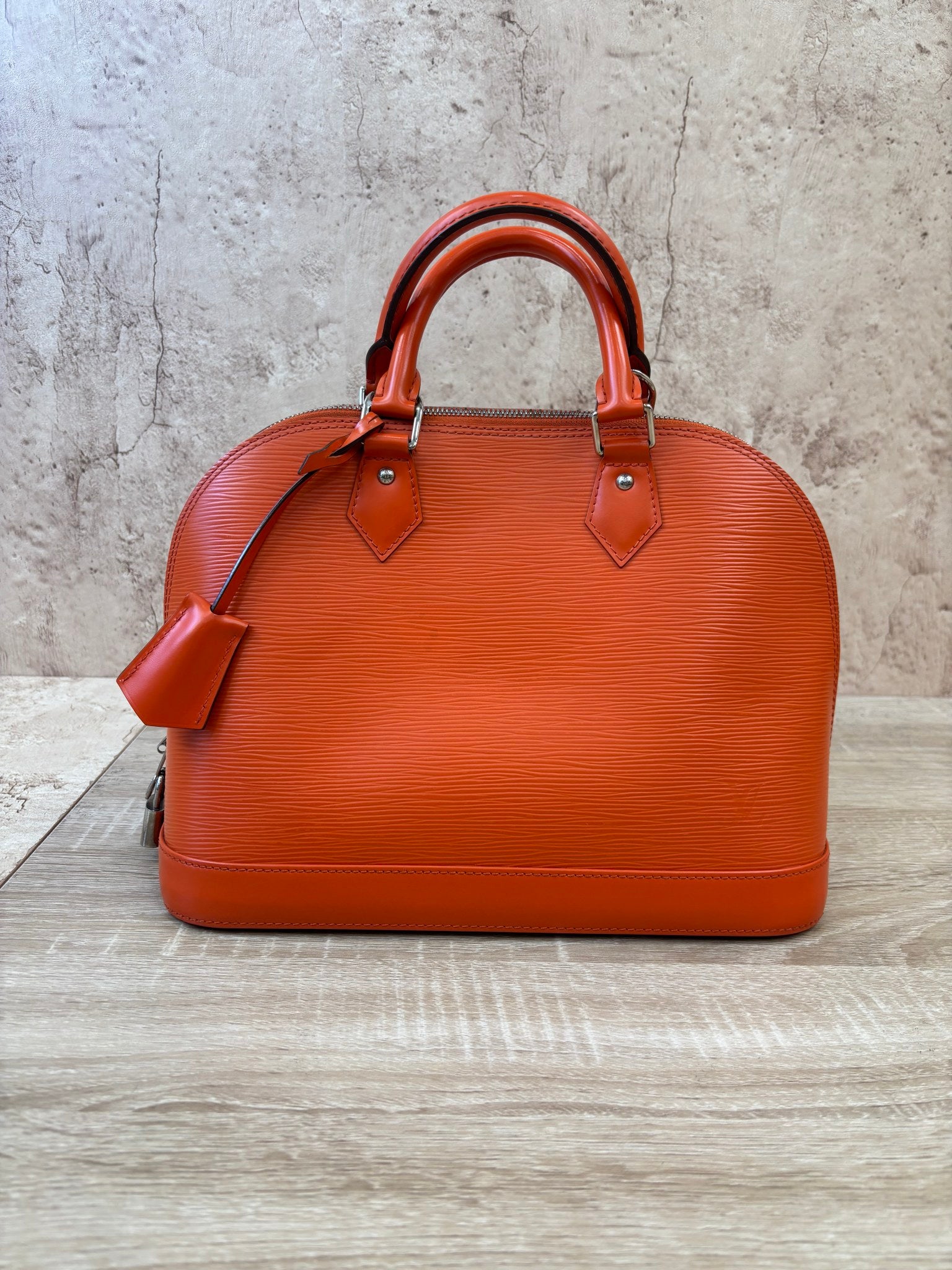 Louis Vuitton Orange Epi Leather Alma PM