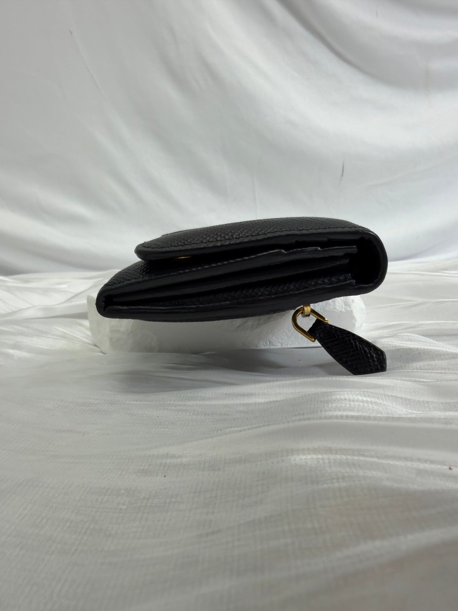 Prada Black Saffiano Leather Long Wallet