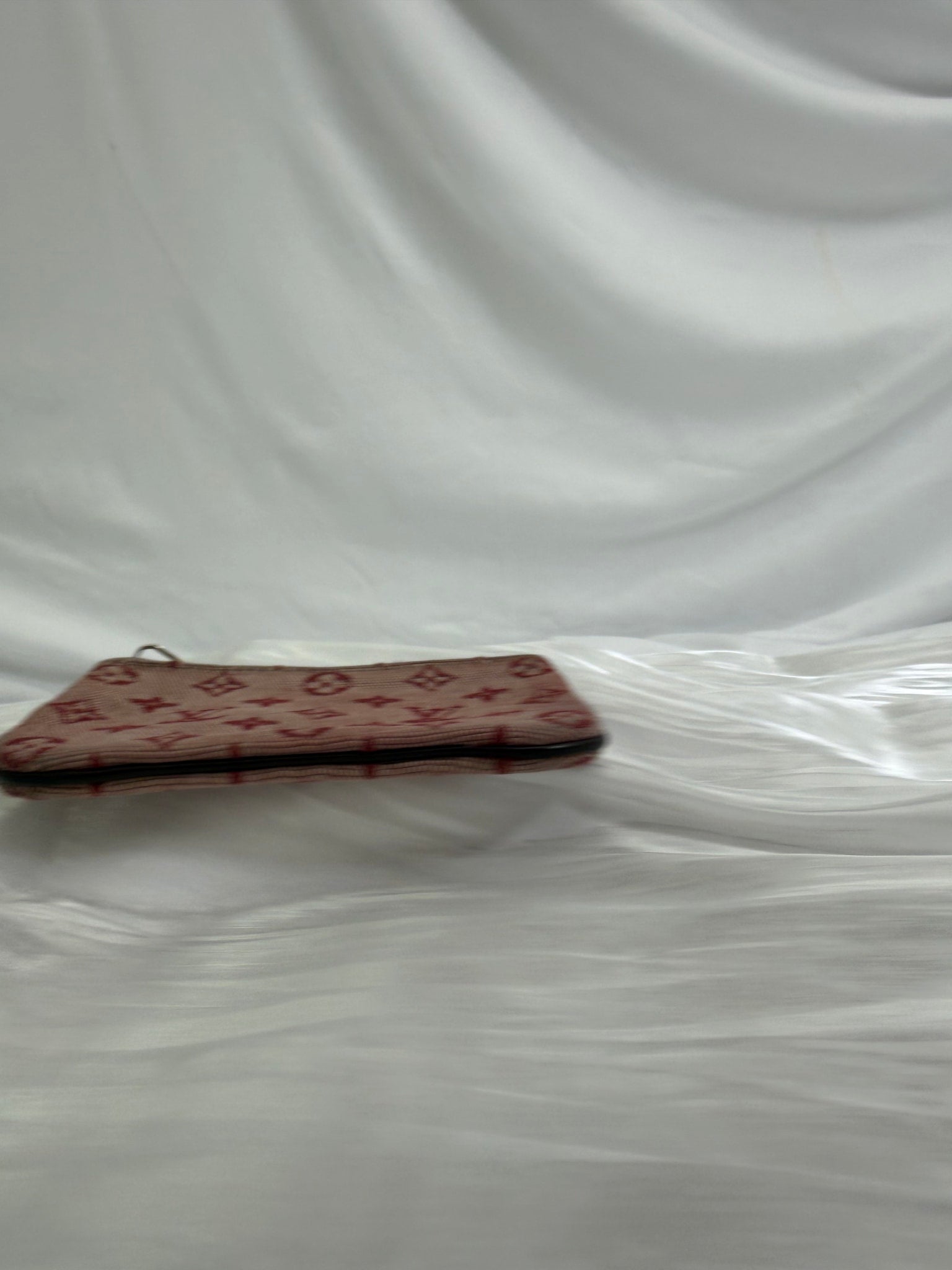 Louis Vuitton Red Mini Lin Key Cles