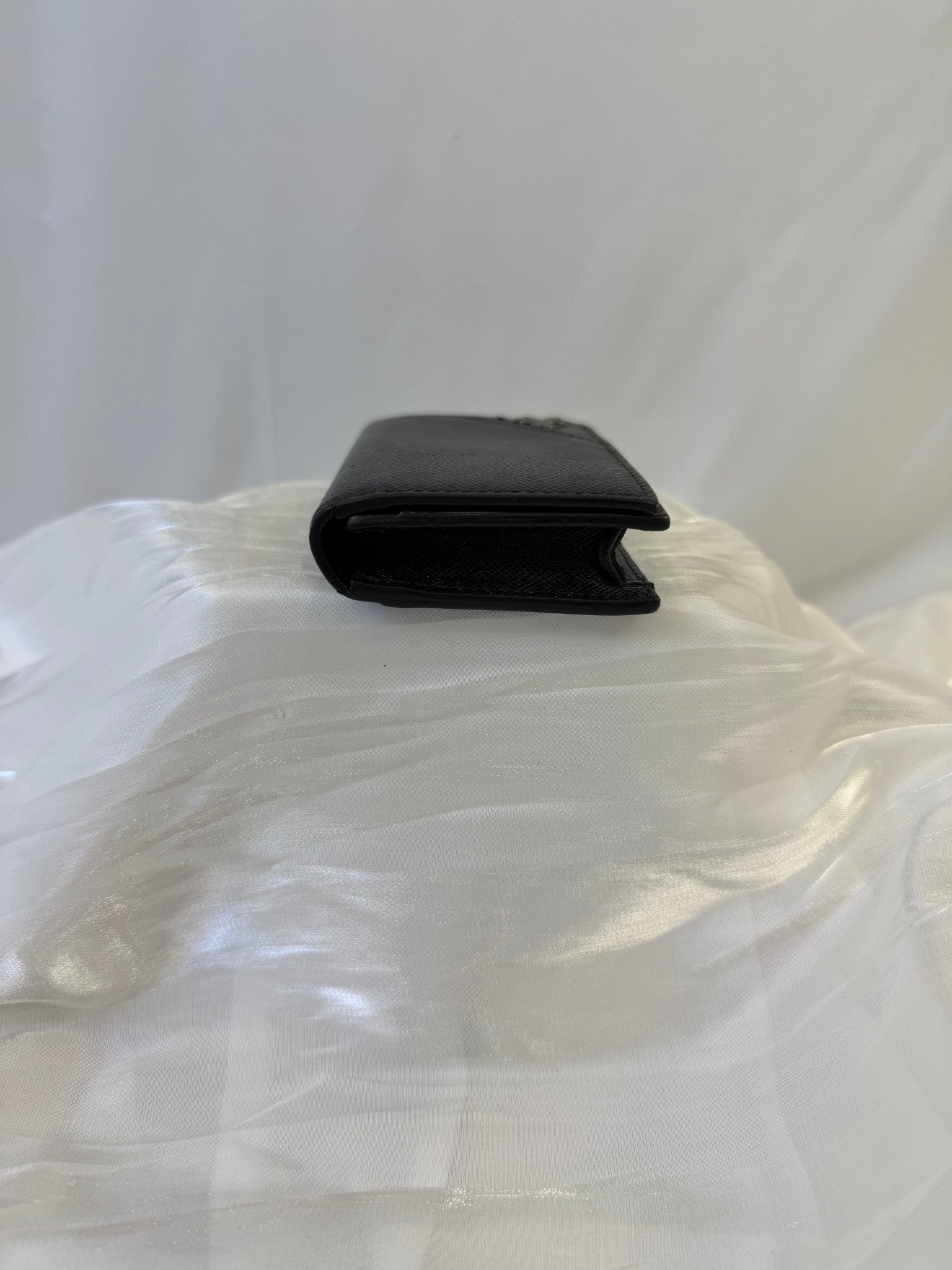 Prada Black Saffiano Leather Card Case