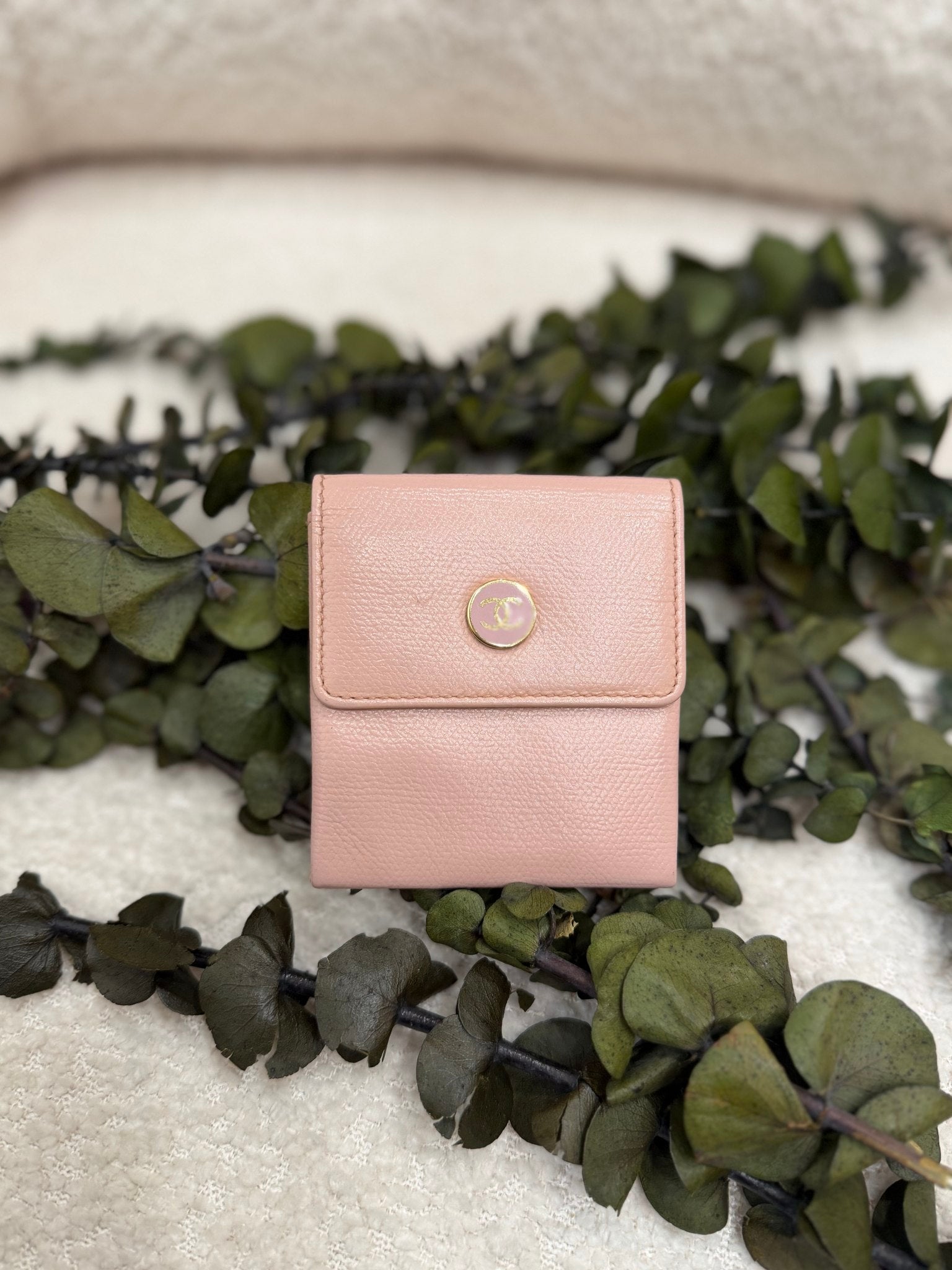 Chanel Pink Calfskin Coin Case