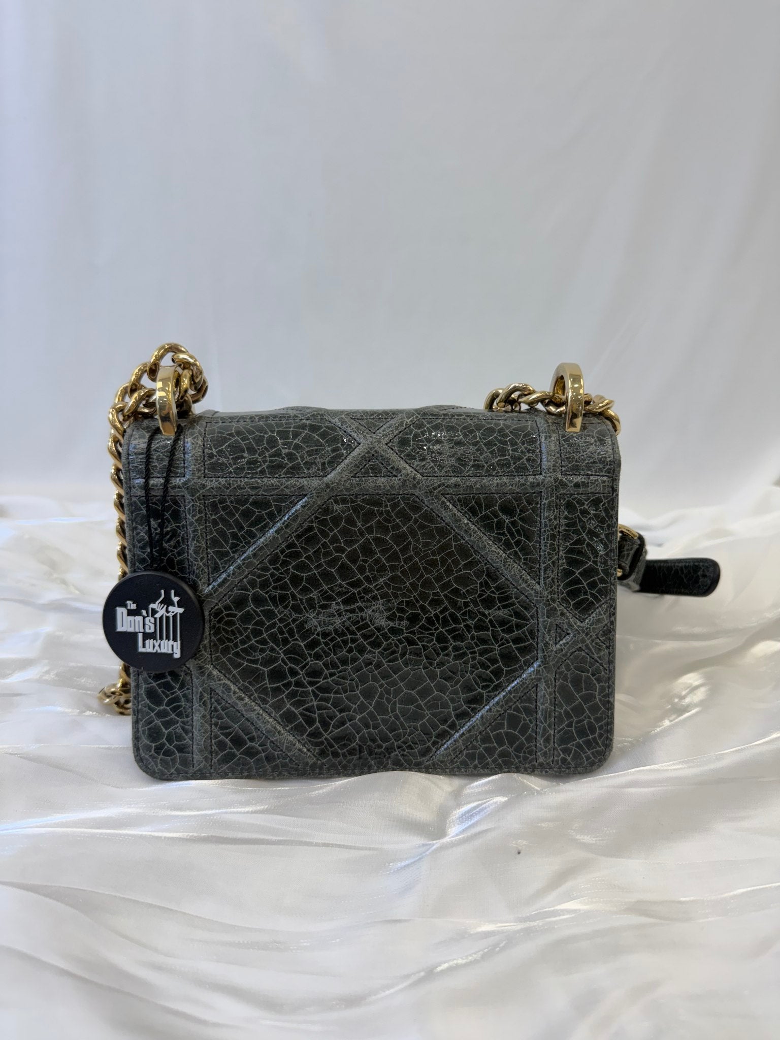 Christian Dior Multicolor Leather Diorama Club Flap Bag