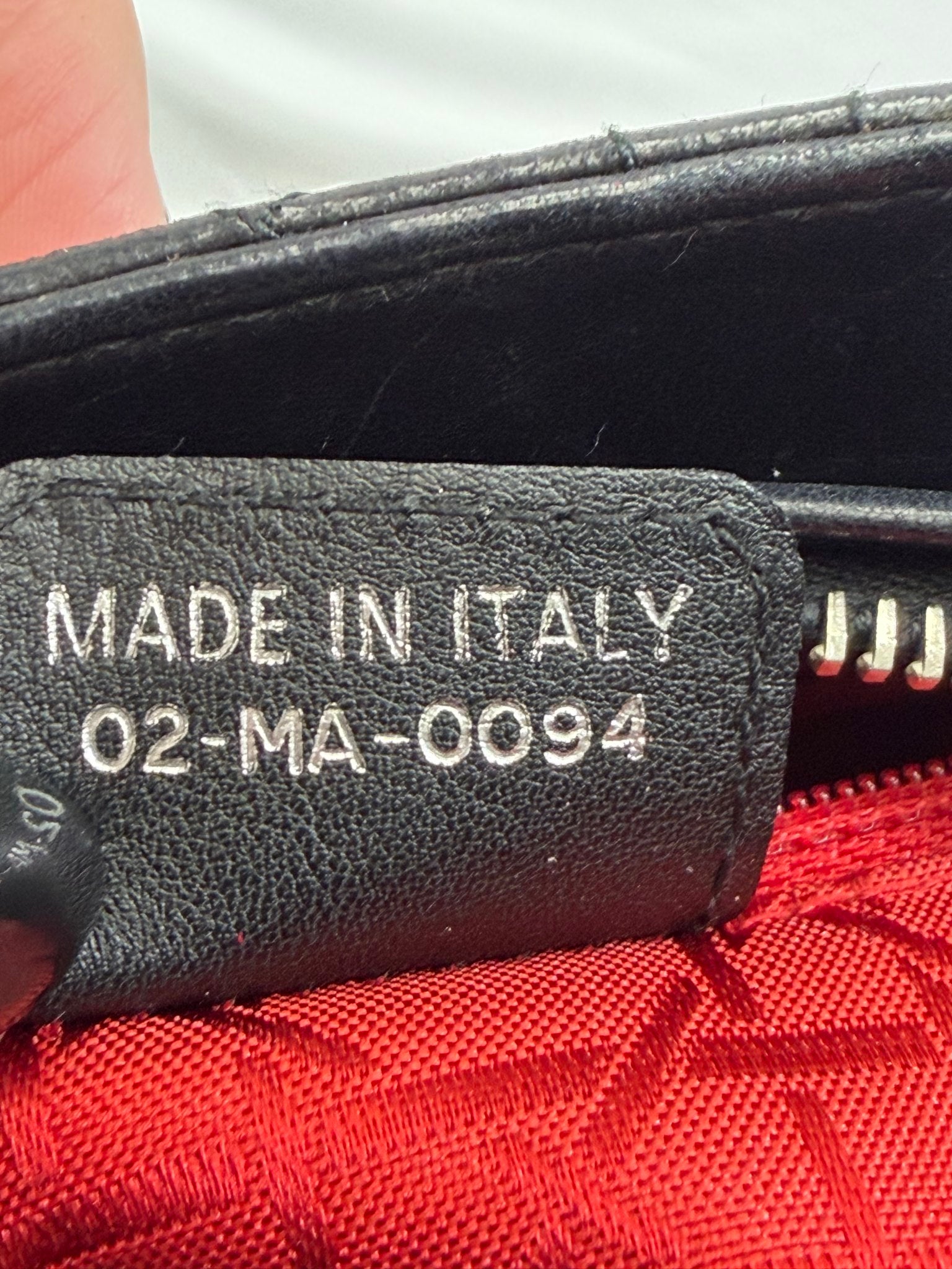 Christian Dior Black Cannage Leather Medium Lady Dior