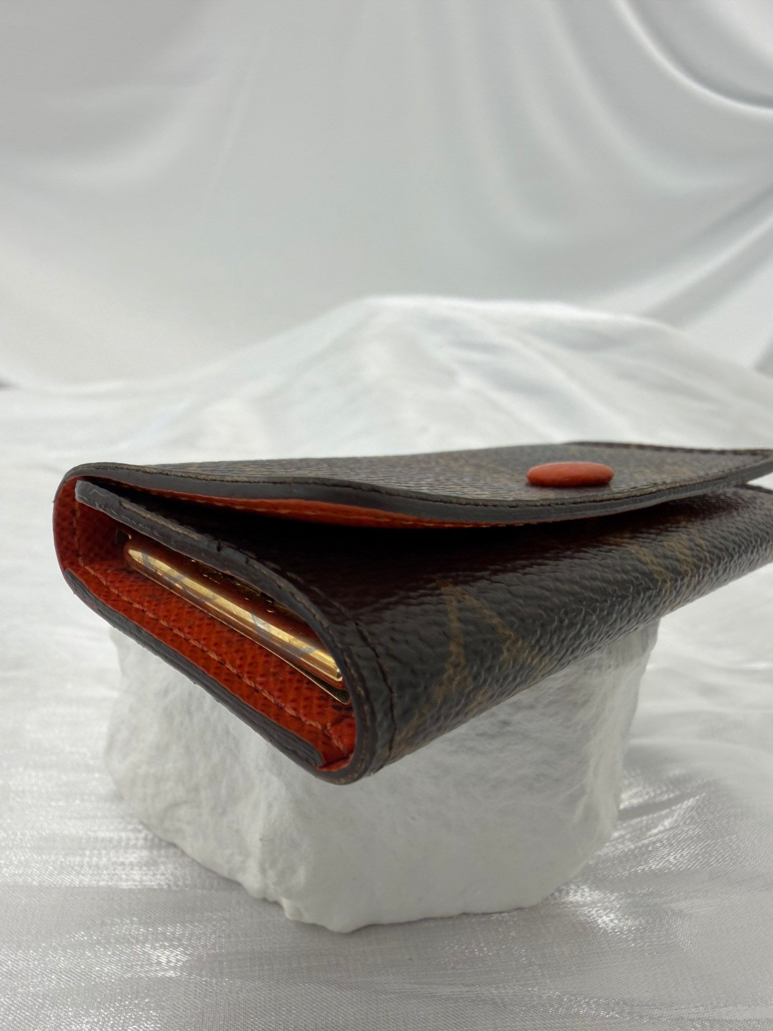 Louis Vuitton Monogram & Orange 4 Key Ring Case