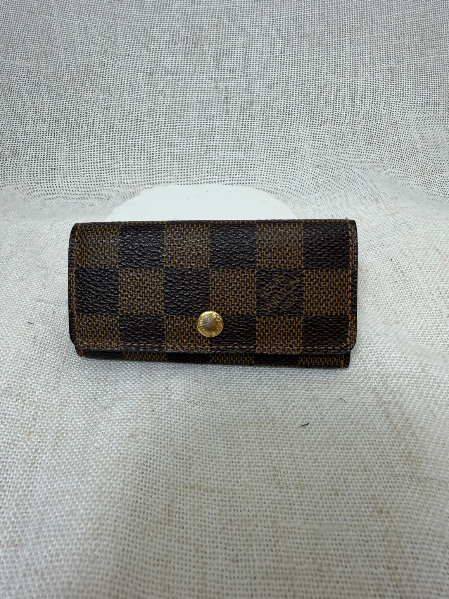 Louis Vuitton Damier Ebene 4 Key Holder Case
