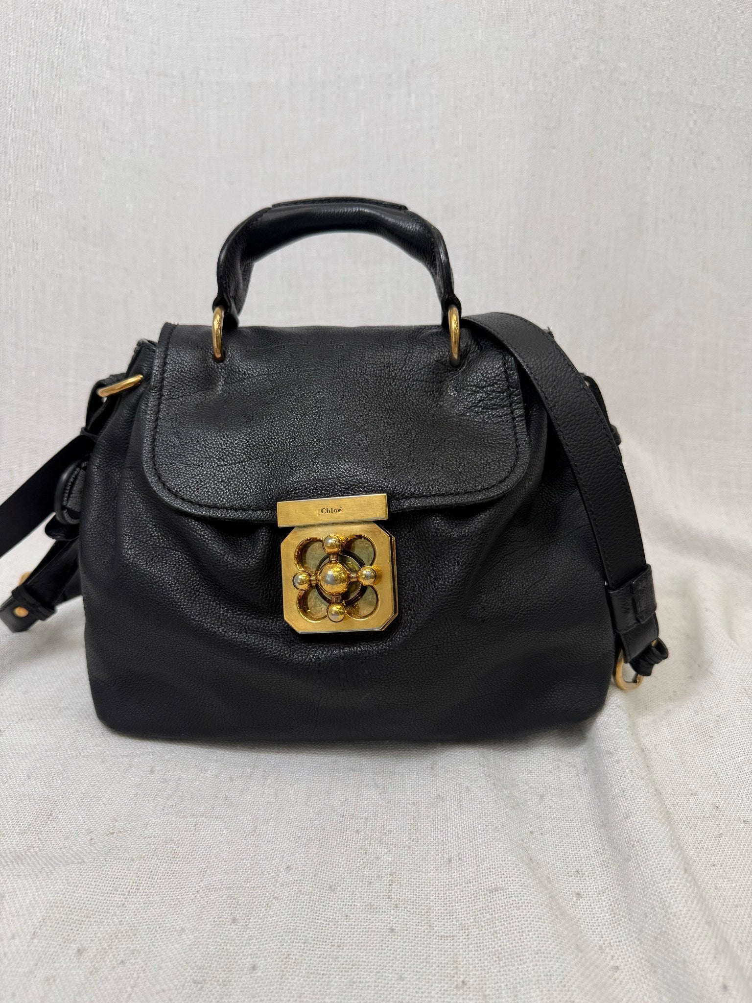 Chloe Black Leather Elsie Bag