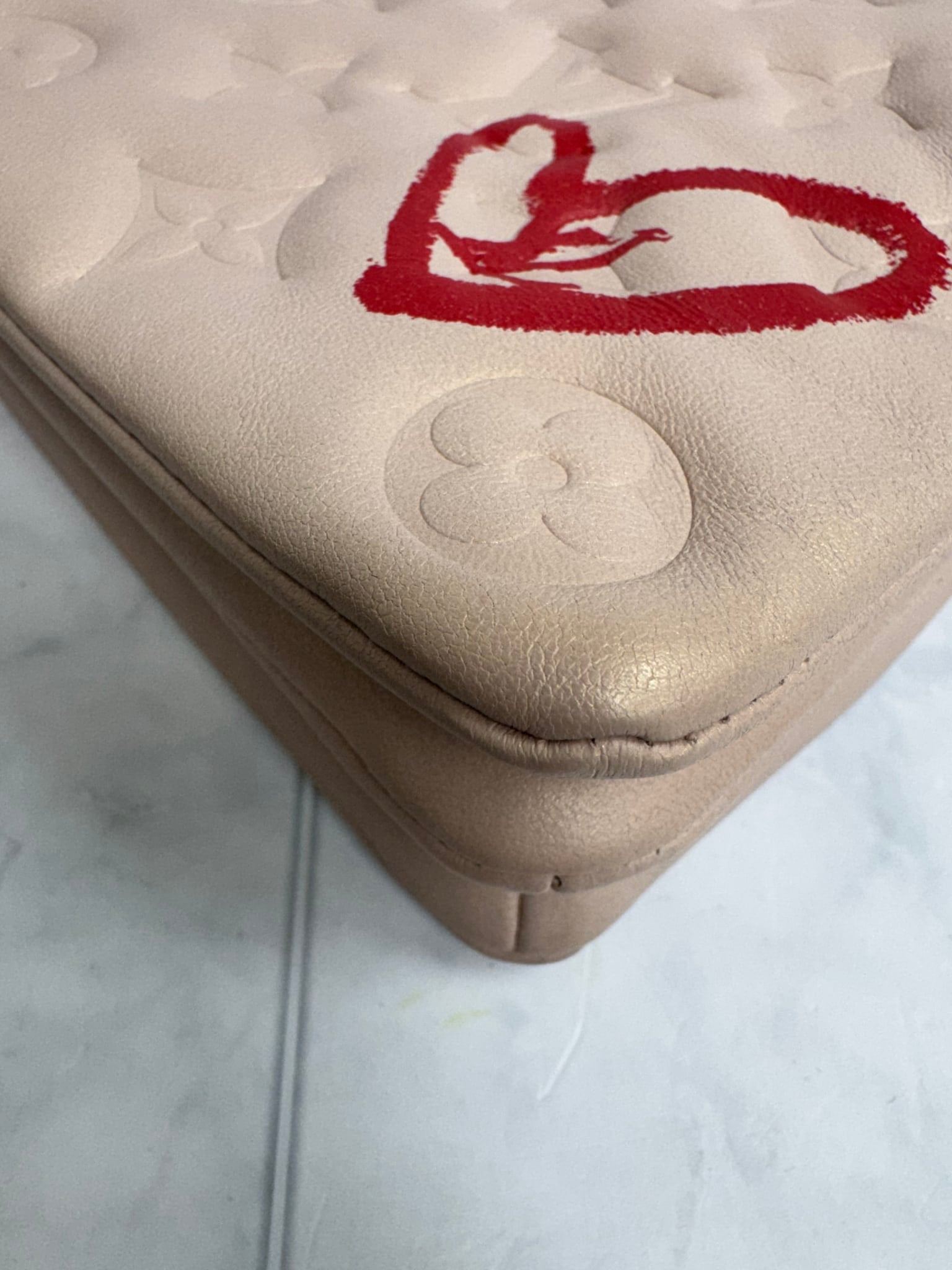 Louis Vuitton Light Pink Monogram Fall In Love Pochette Coussin