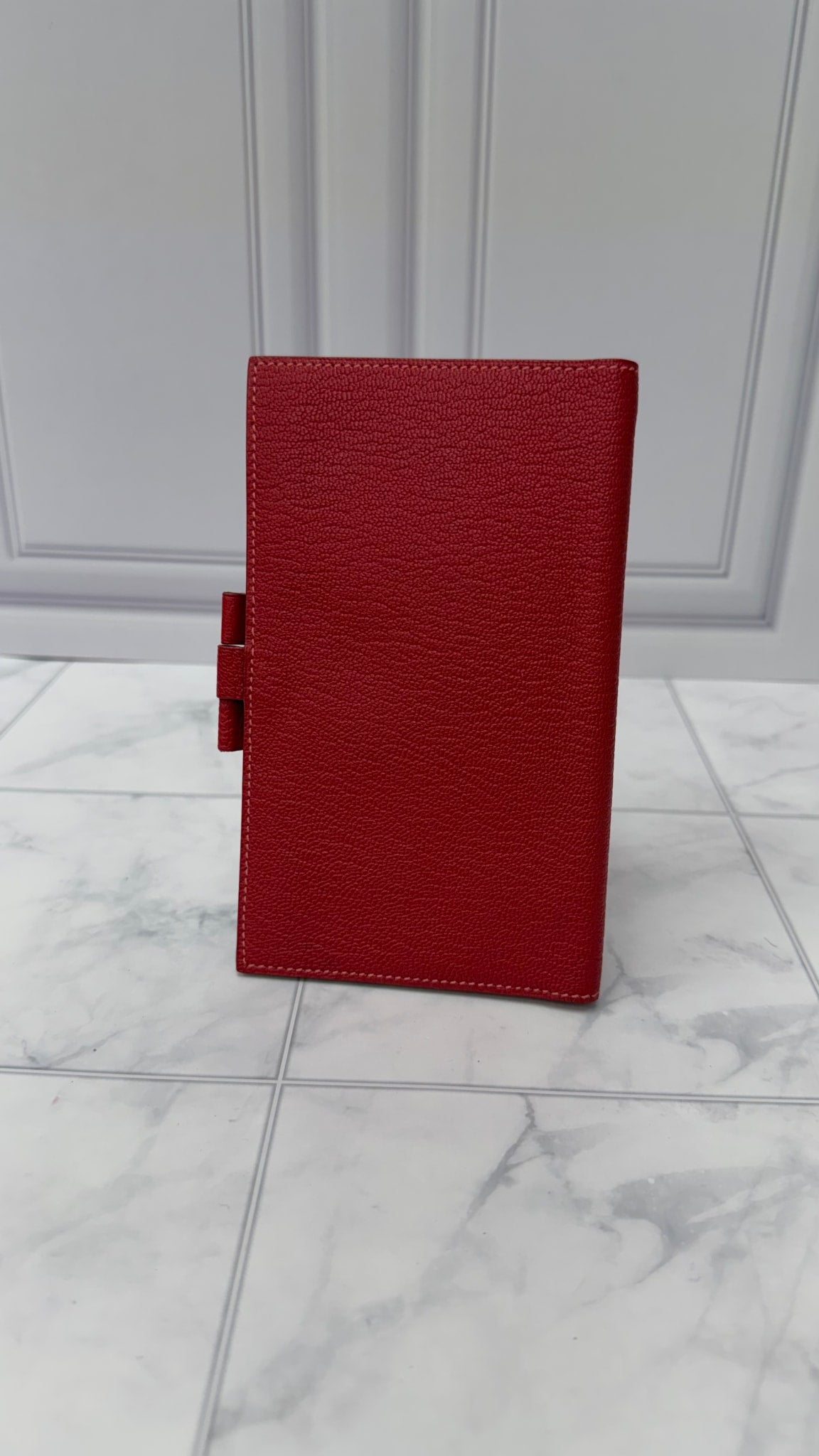 Hermes Red & Pink Leather Passport Agenda