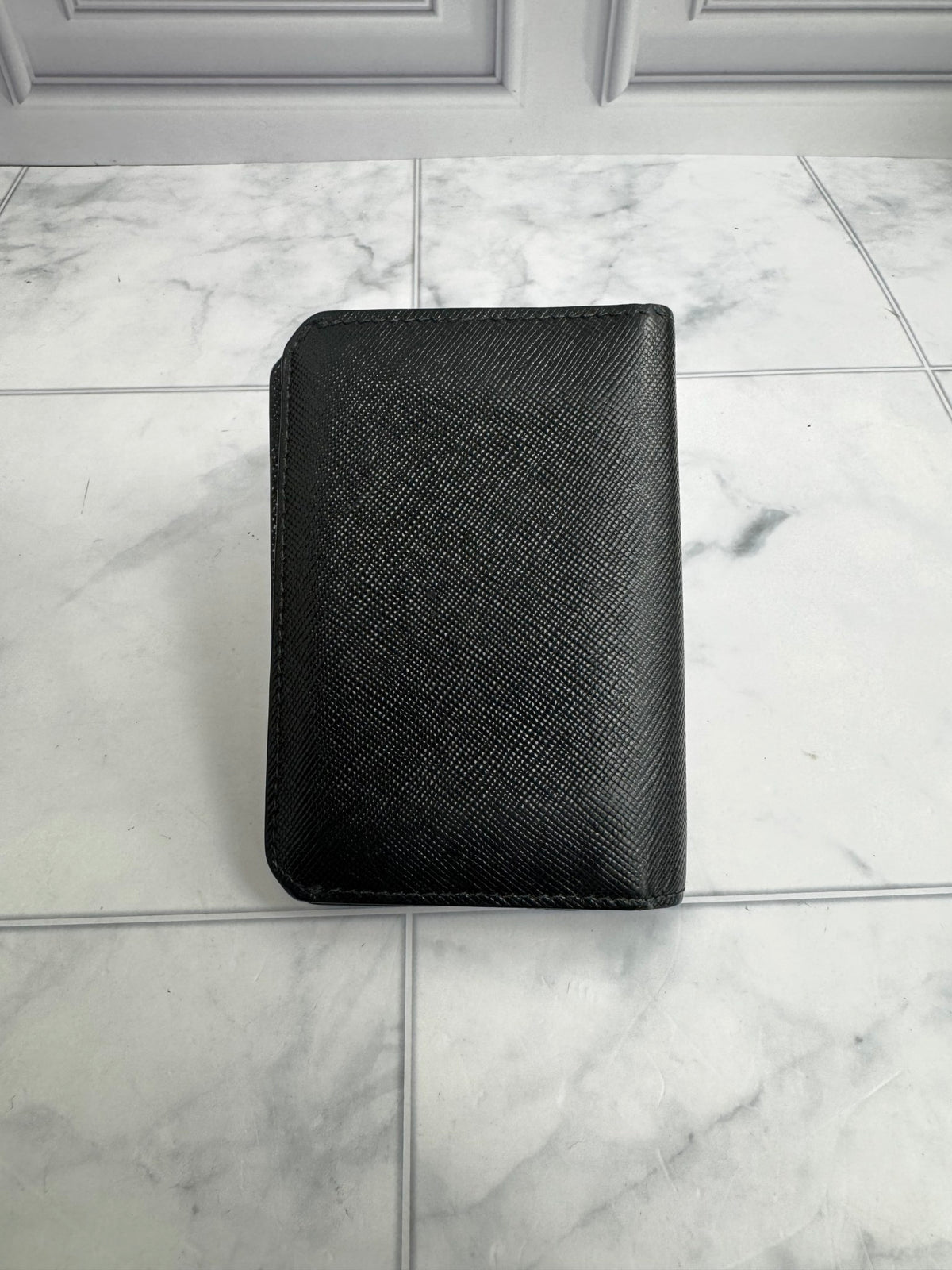 Prada Black Saffiano Leather Card Holder