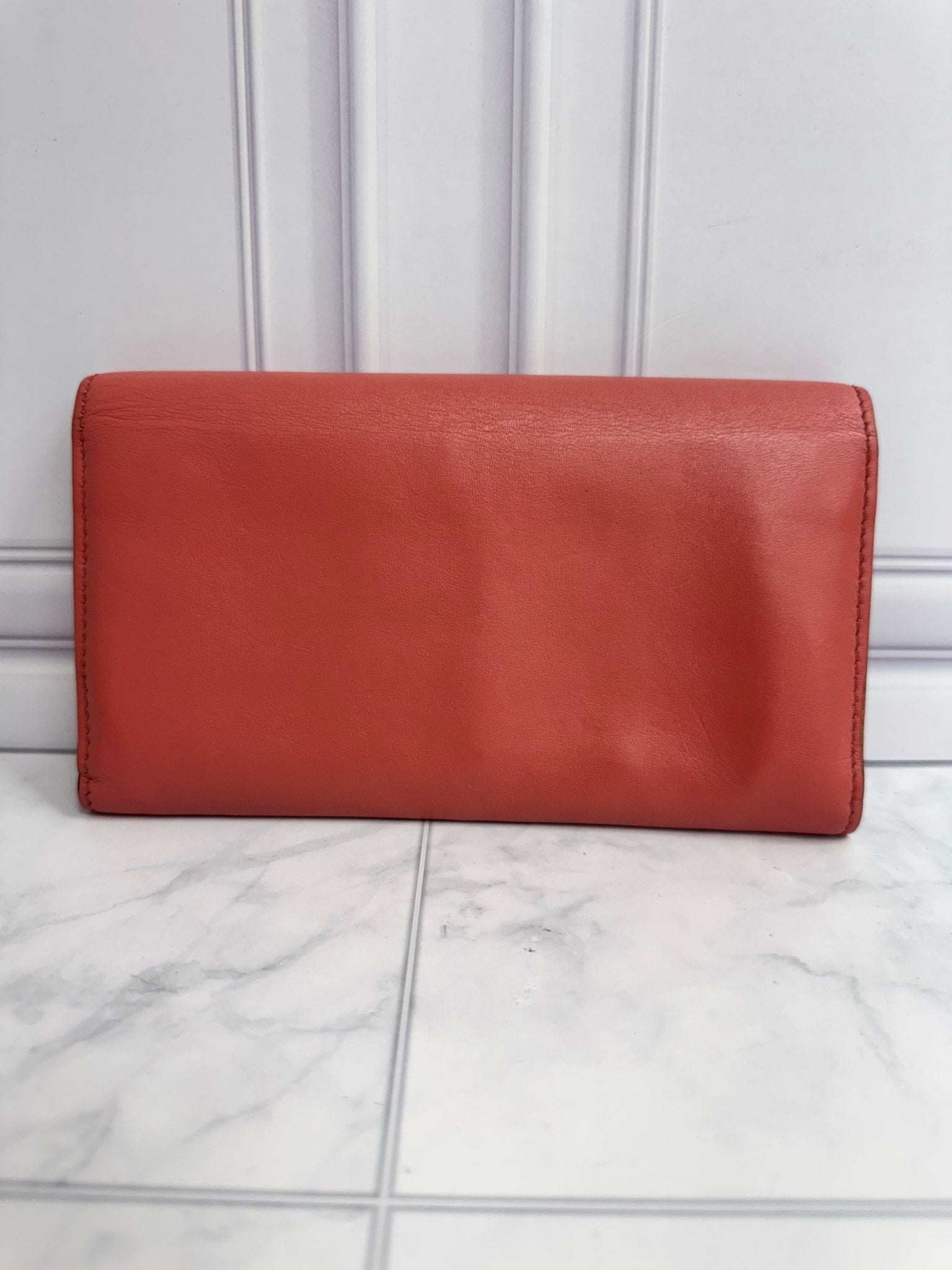 Gucci Pink Leather Interlocking G Long Wallet