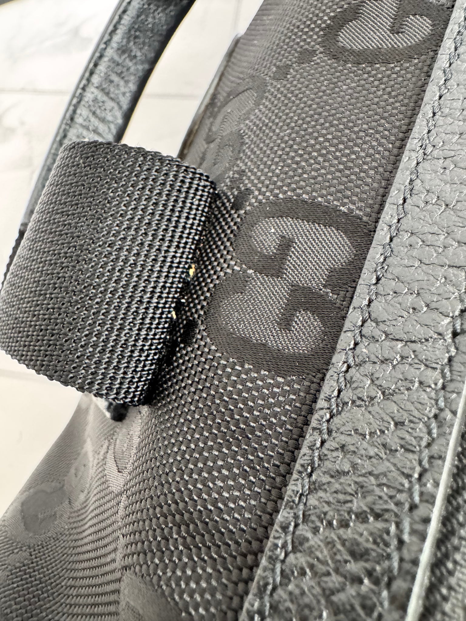 Gucci Black GG Canvas 2Way Bag