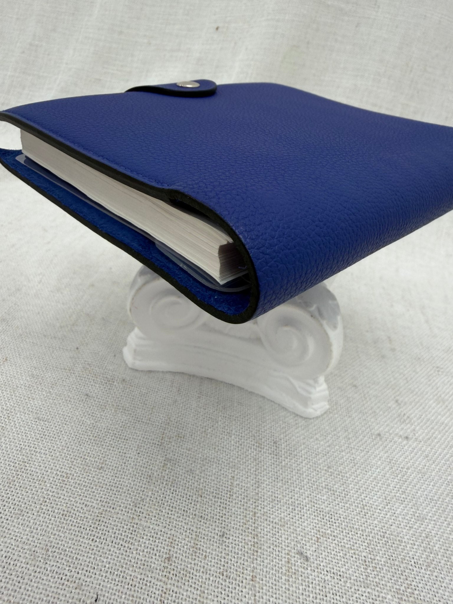 Hermes Blue Leather Notebook Cover