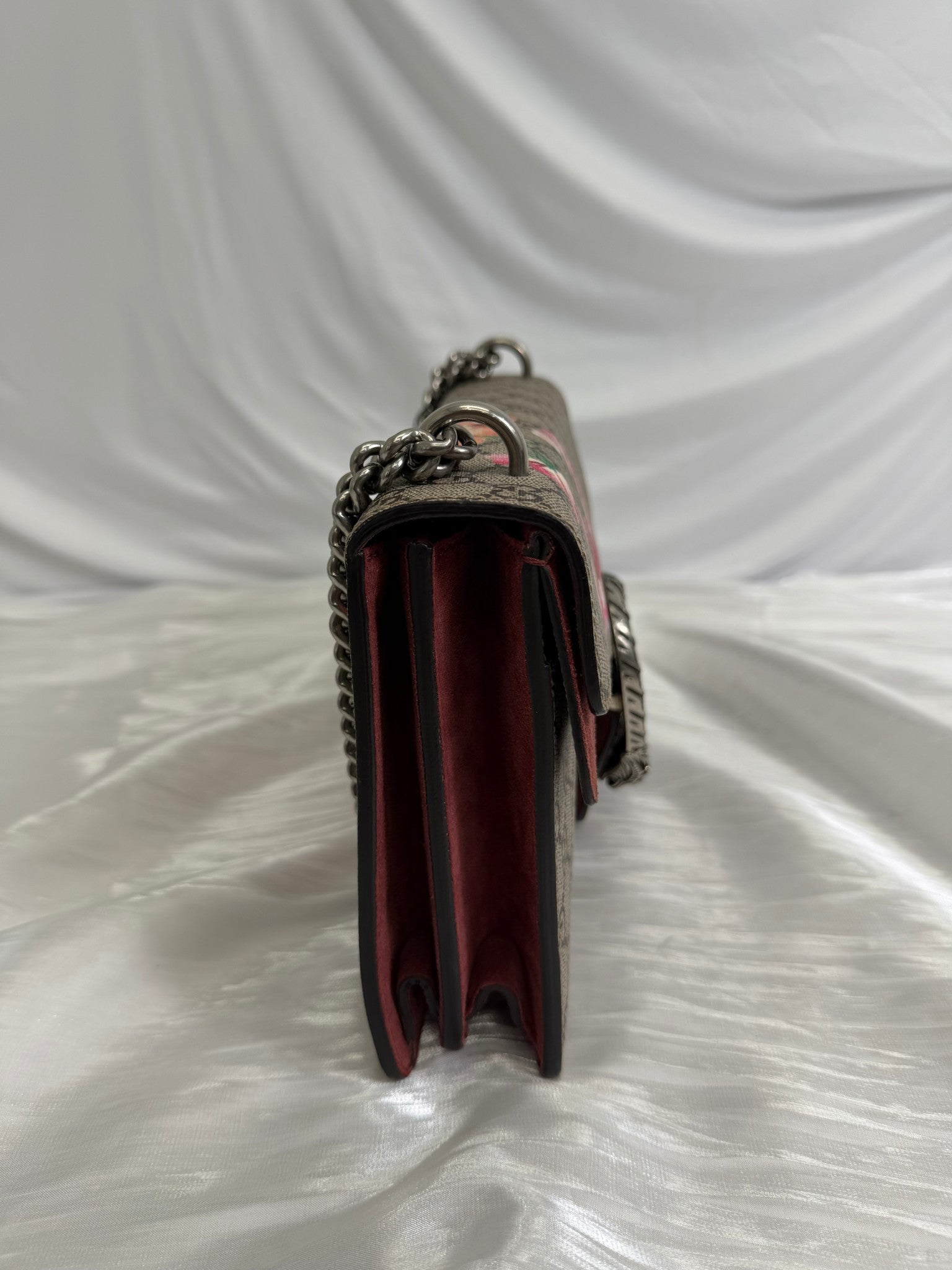 Gucci GG Supreme Pink Blooms Small Dionysus Bag