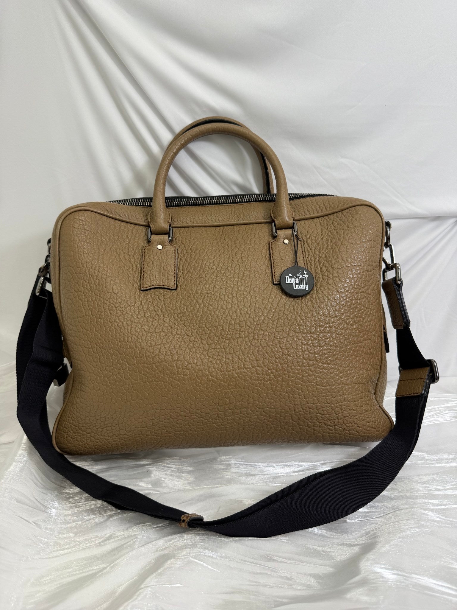 Burberry Beige Leather Briefcase