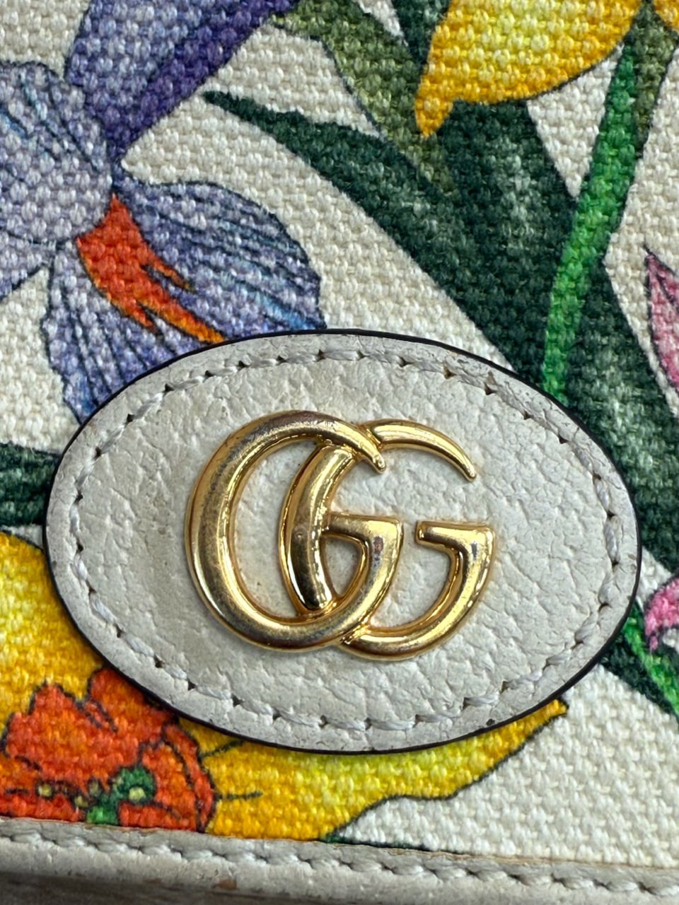 Gucci Limited Edition GG Marmont Flora Canvas Bifold Compact Wallet