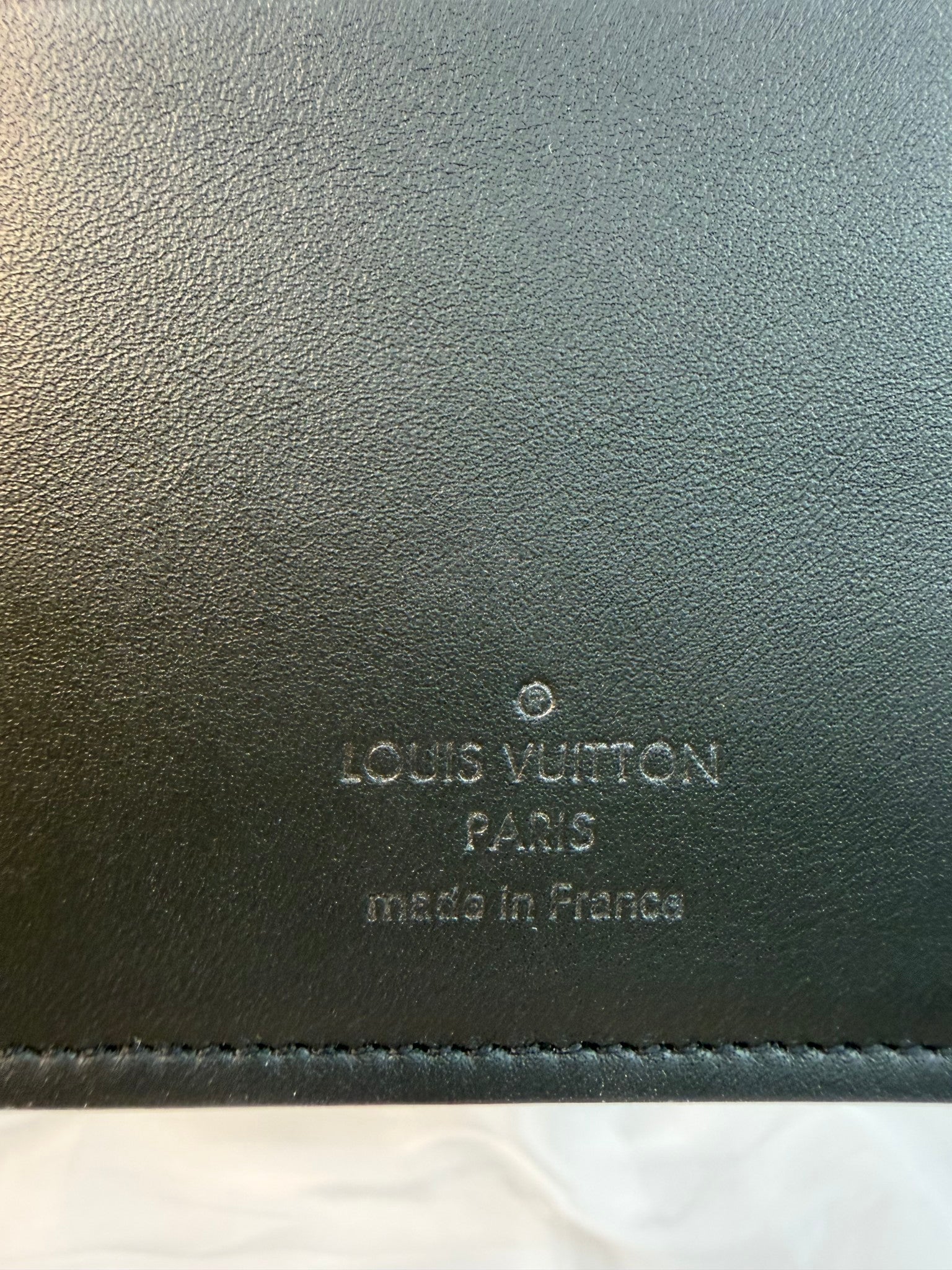 Louis Vuitton Black Leather Monogram Brazza Wallet