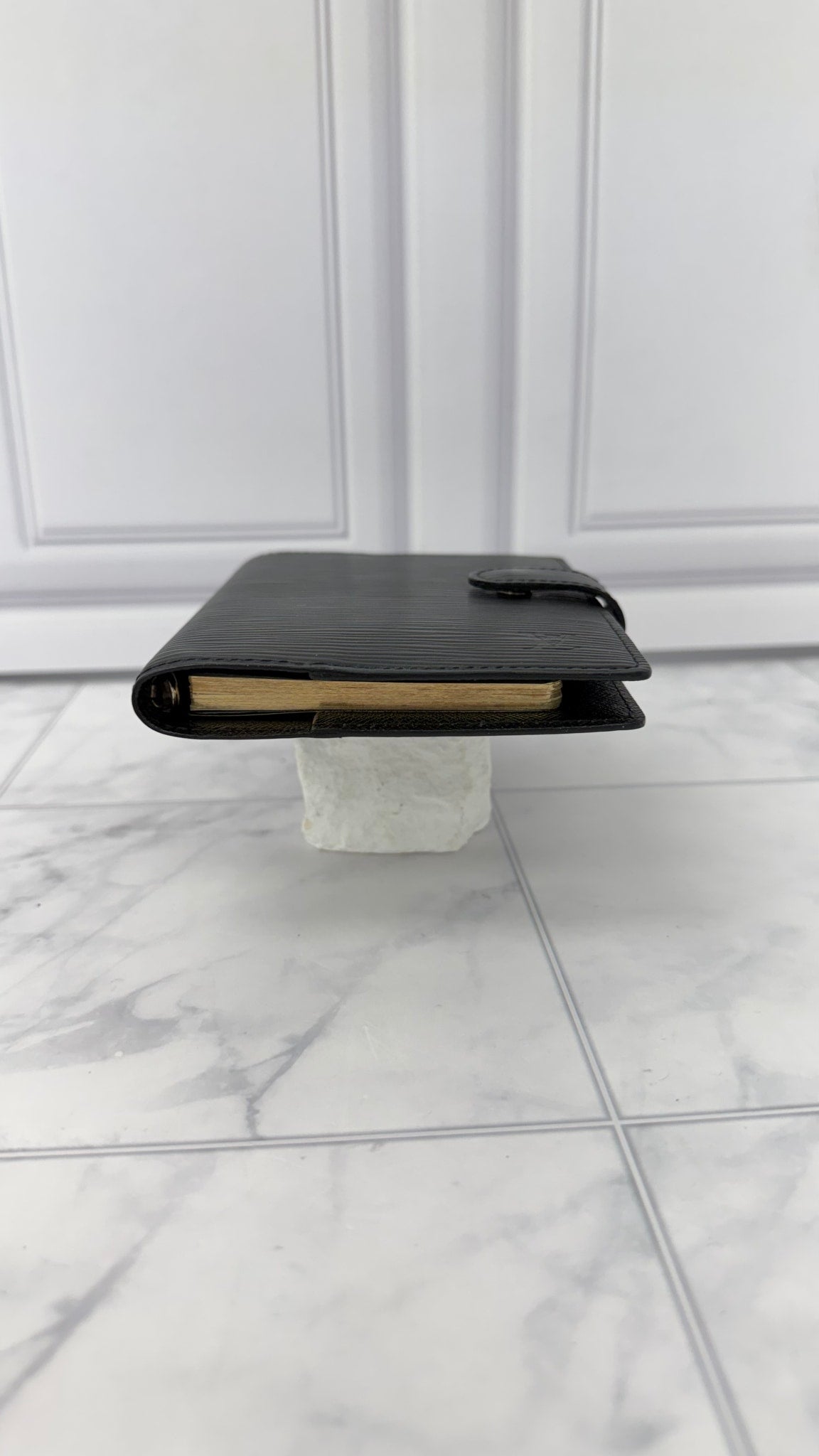 Louis Vuitton Black Epi Leather Passport Agenda Cover PM