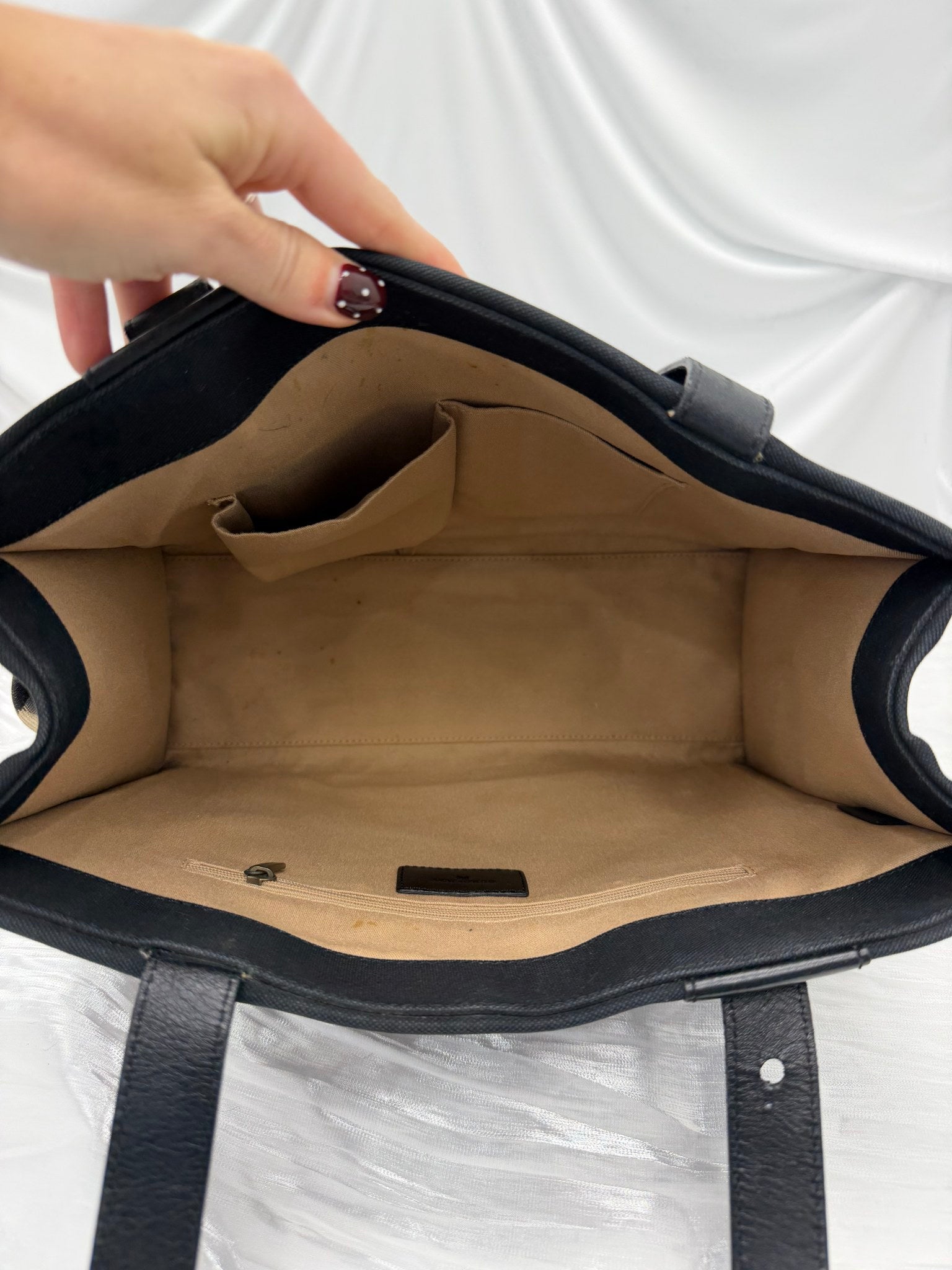 Burberry Black Canvas Tote Bag