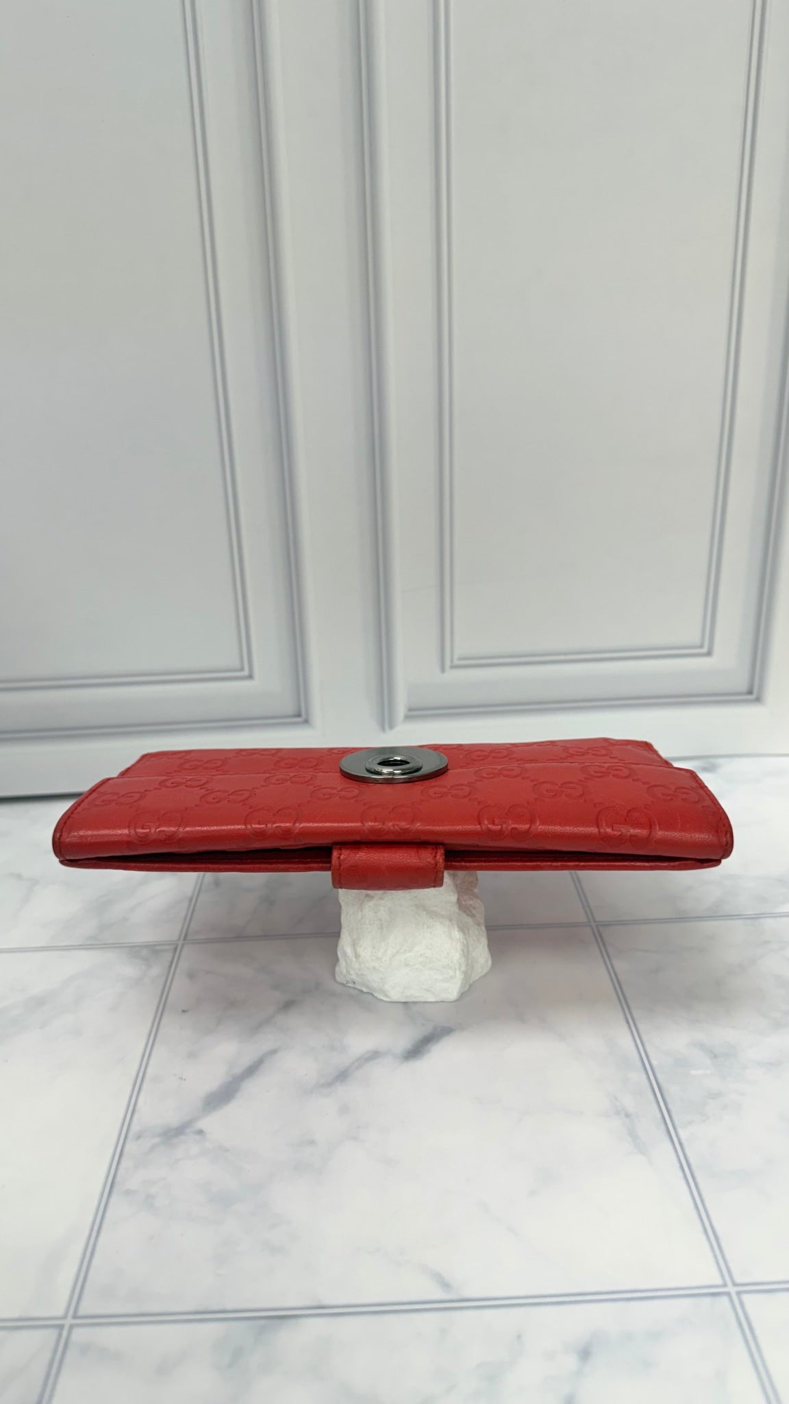 Gucci Red Guccissima Leather Wallet
