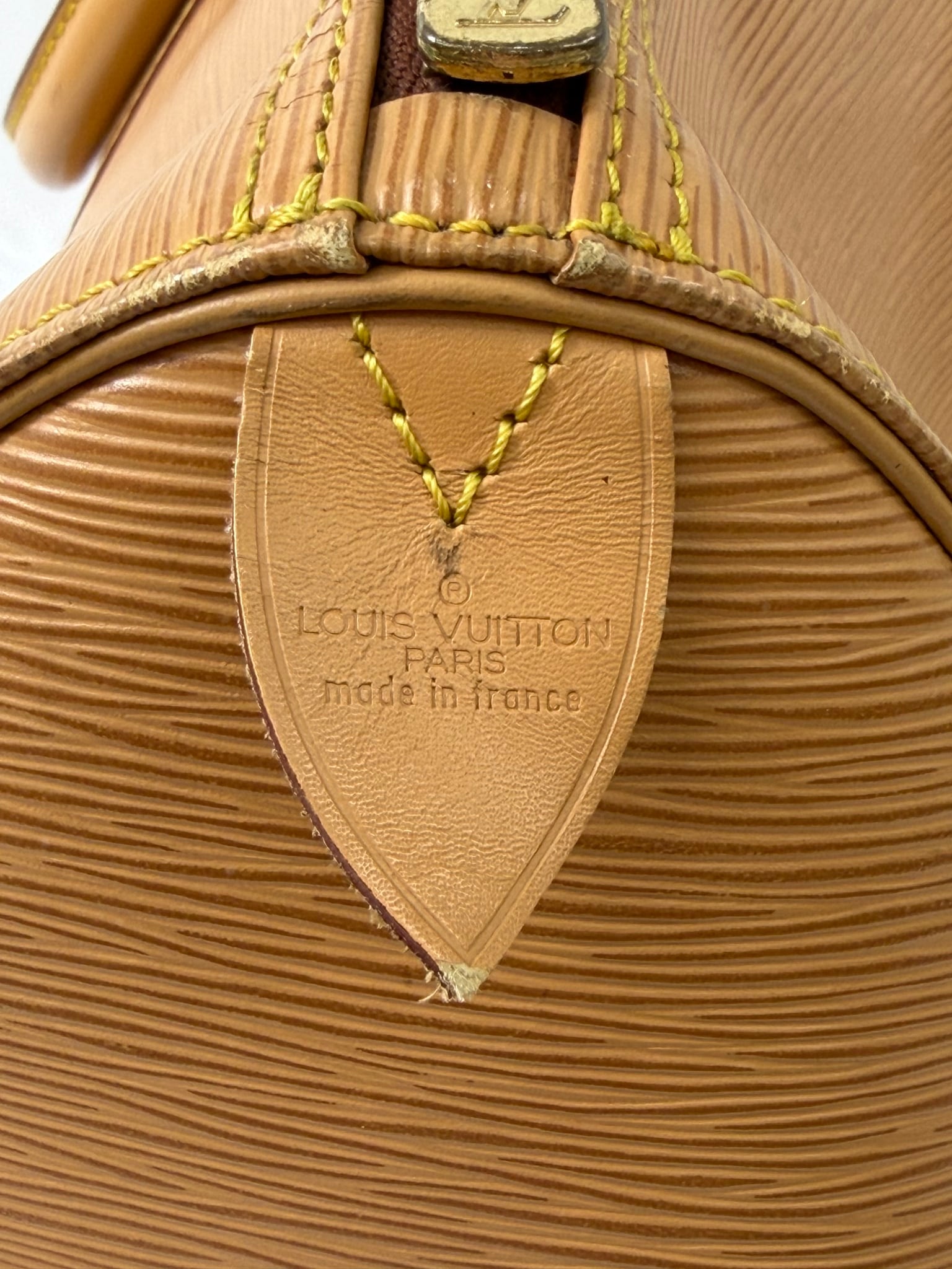 Louis Vuitton Tan Epi Leather Keepall 45