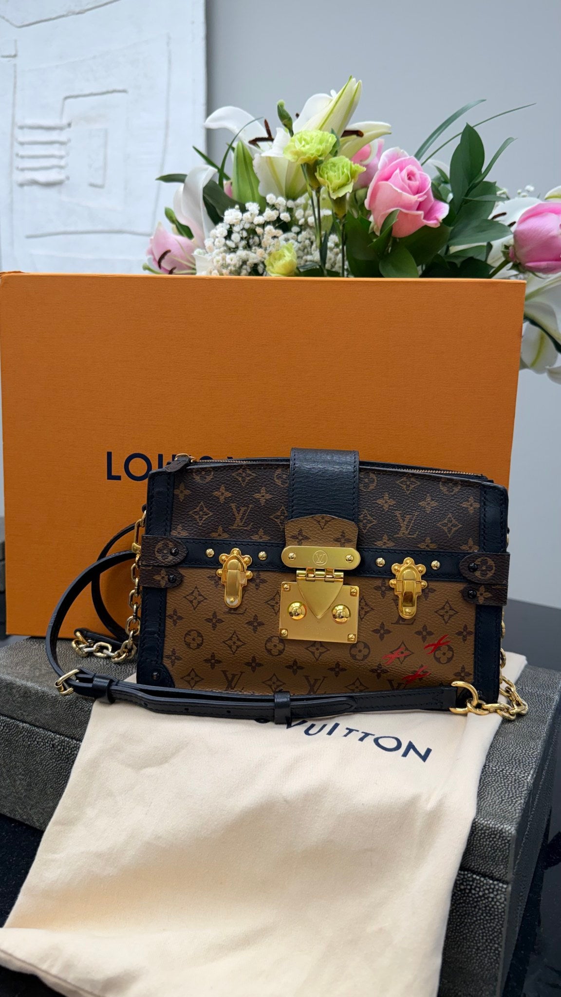 Louis Vuitton Reverse Monogram Truck Clutch Crossbody