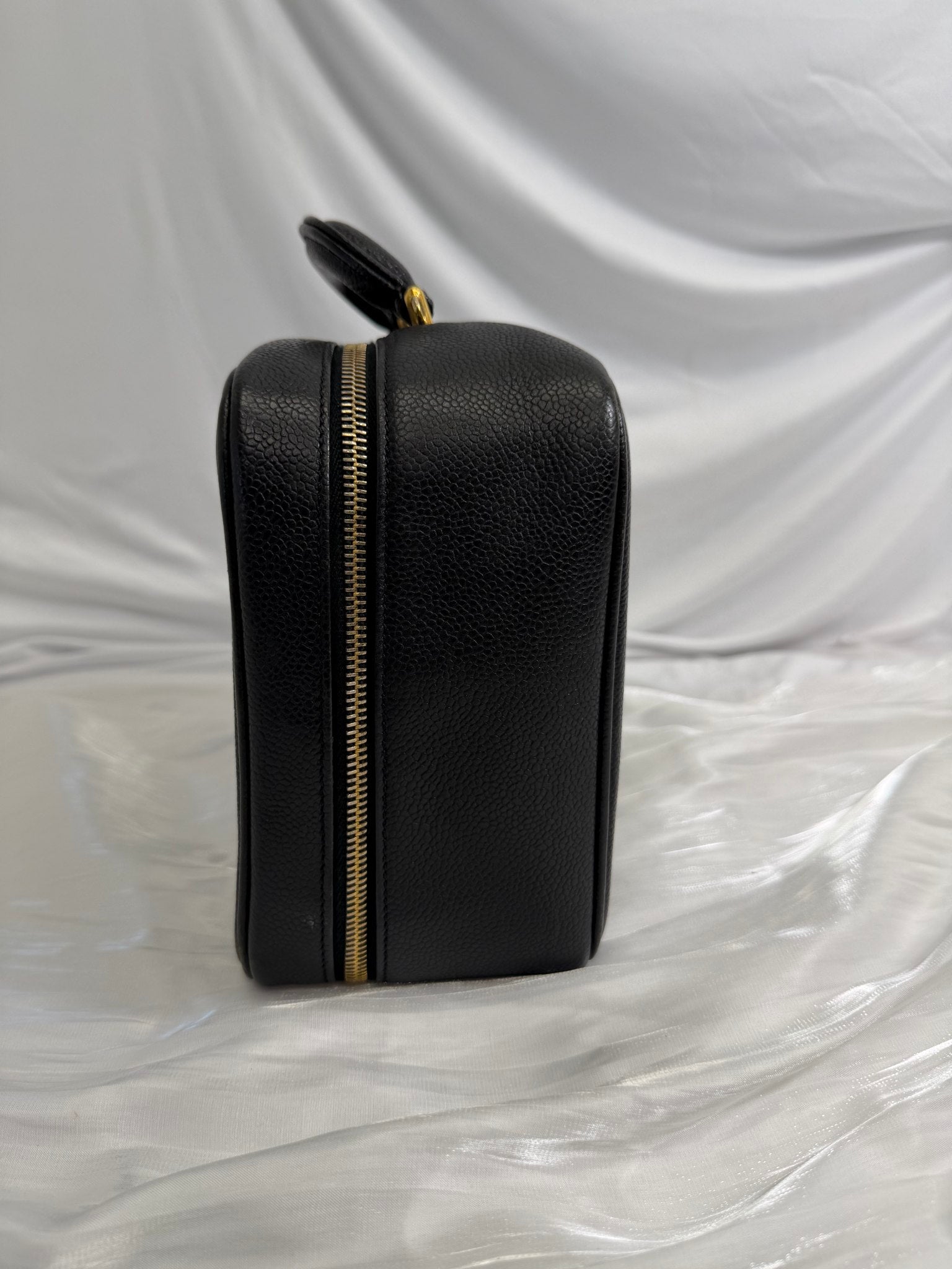 Chanel Black Caviar Large Vanity Case