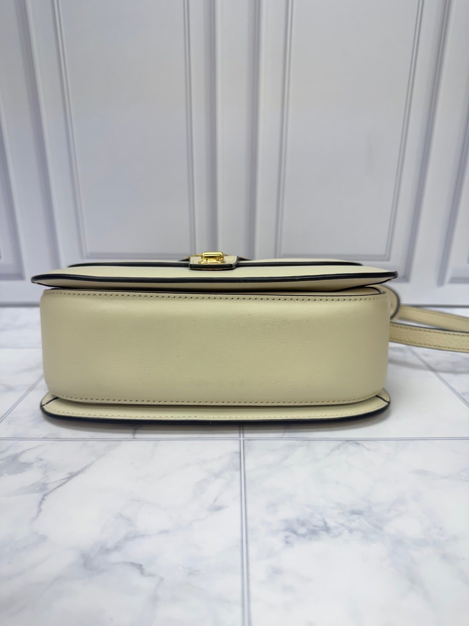 Gucci Cream Leather Blondie Crossbody Bag