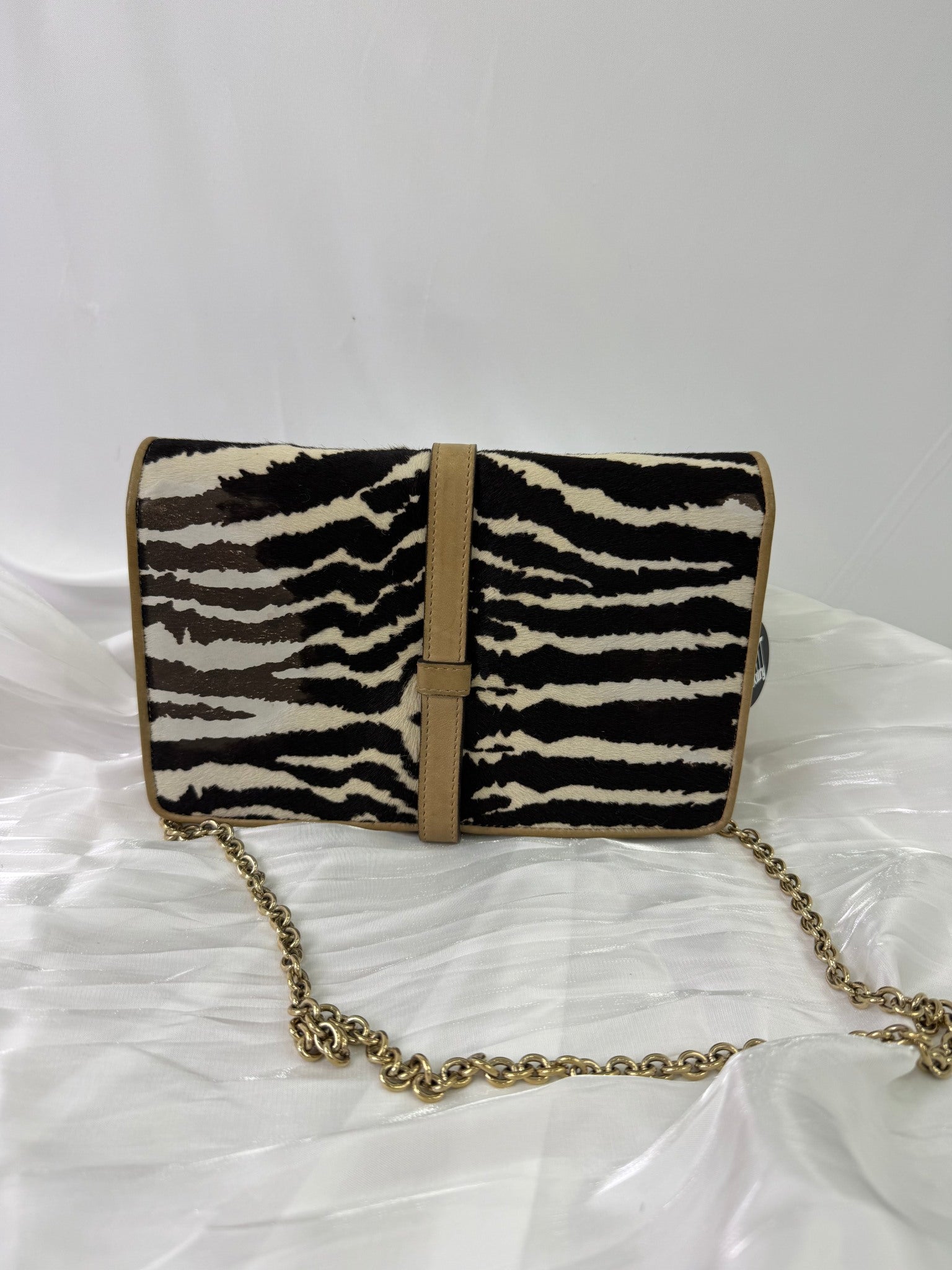 Gucci Jackie Pony Hair Zebra Clutch