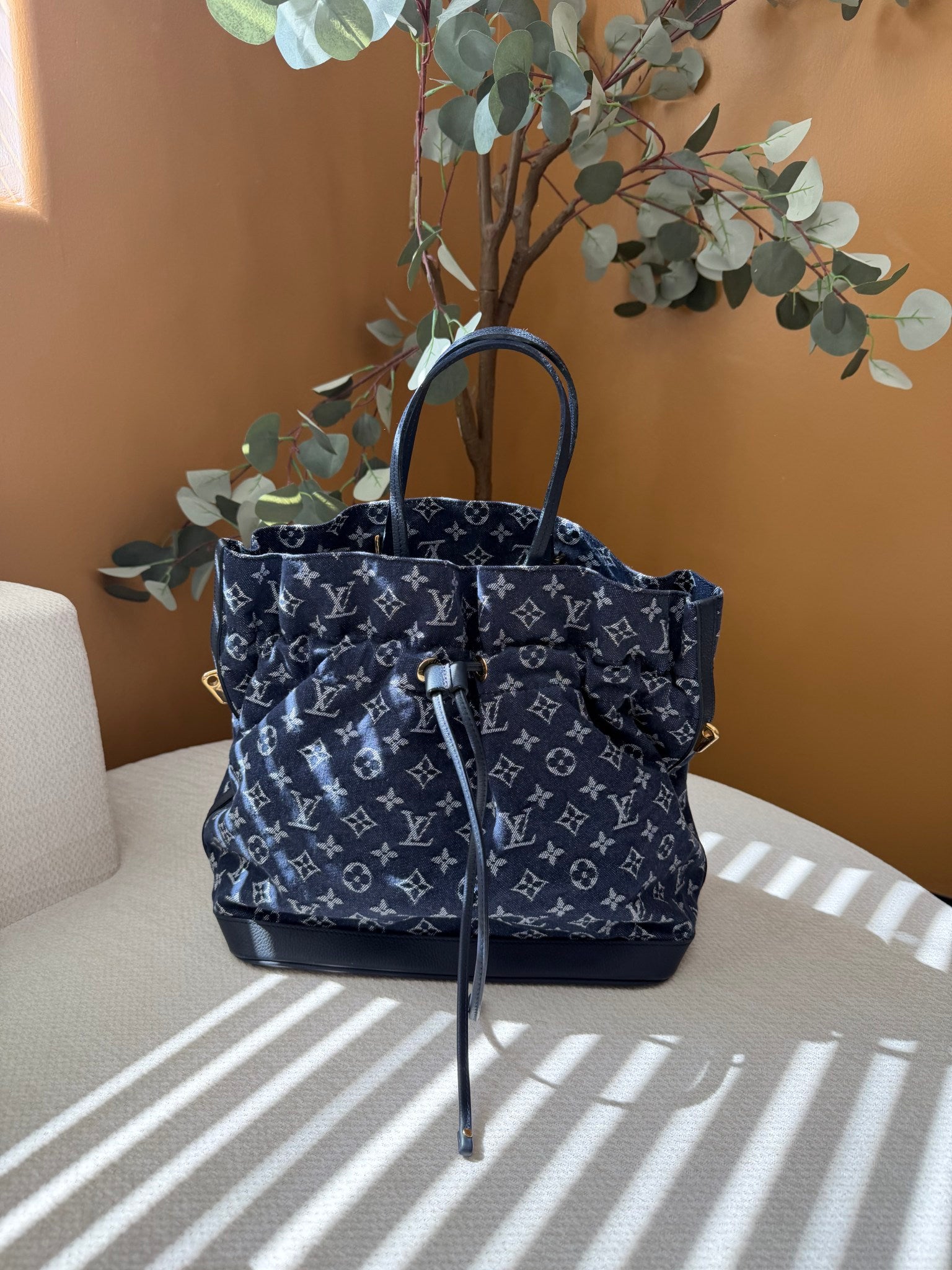 Louis Vuitton Blue Monogram Denim Noefull MM Tote Bag