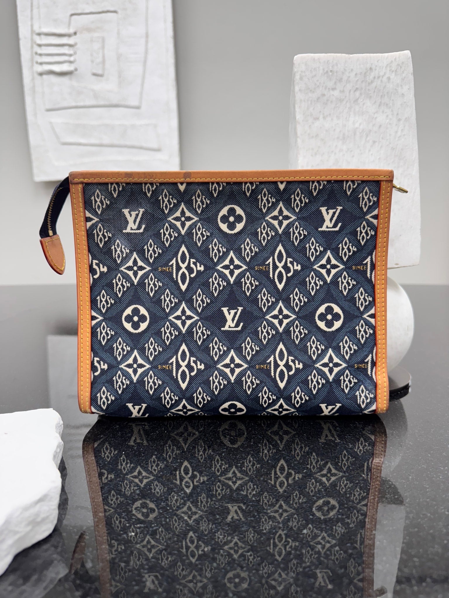 Louis Vuitton Blue Jacquard Monogram Since 1854 Toiletry Pouch 26