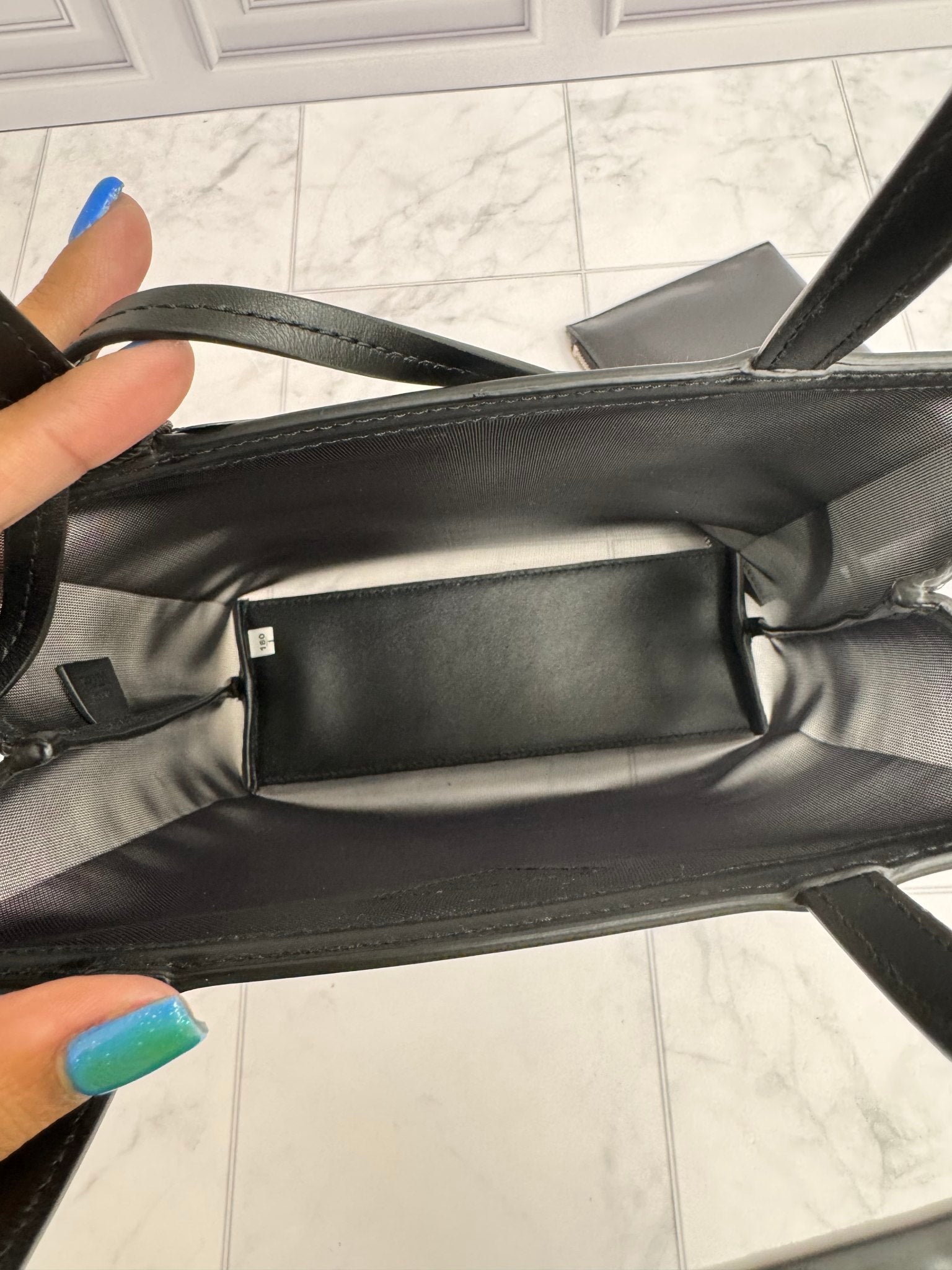 BRAND NEW - Prada Black Mesh Small Tote Bag