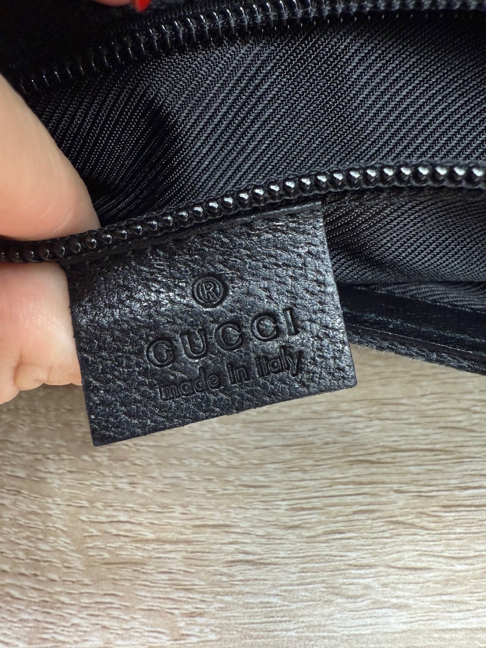 Gucci GG Black Canvas Messenger Bag