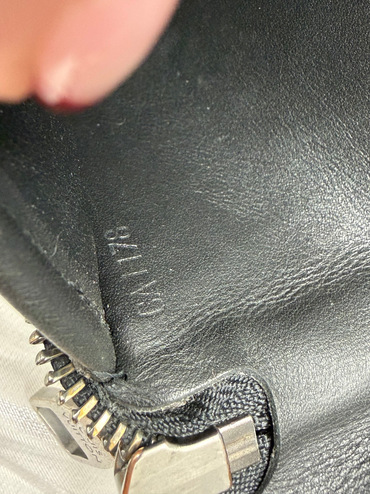 Louis Vuitton Black Damier Infini Vertical Zippy Wallet