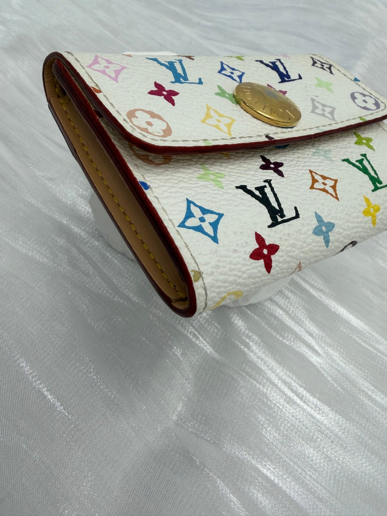Louis Vuitton White Multicolore Monogram Card Case