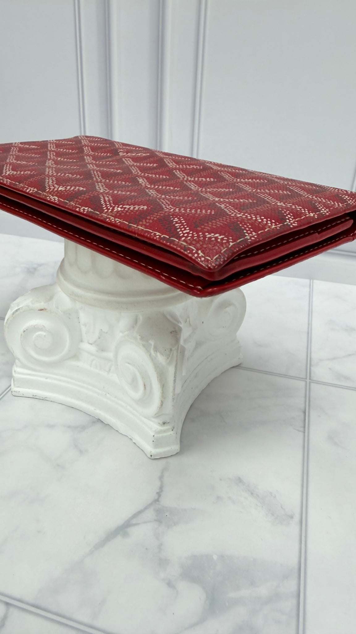 Goyard Red Goyardine Coated Canvas Richelieu Long Wallet