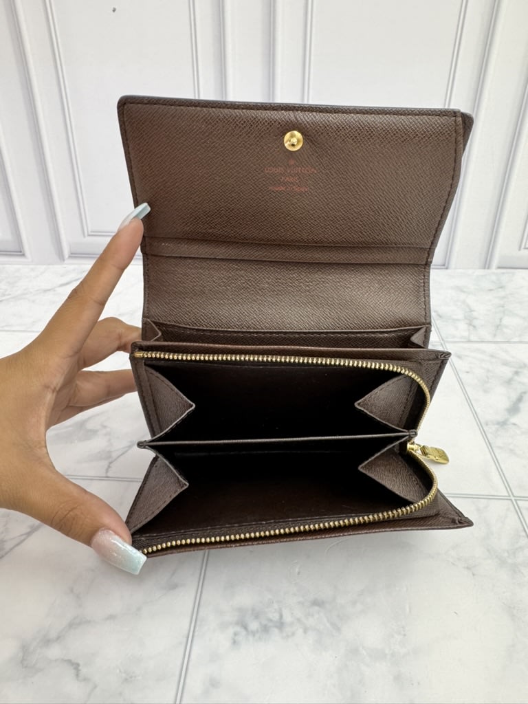 Louis Vuitton Damier Ebene Porte Monnaie Tresor Compact Wallet