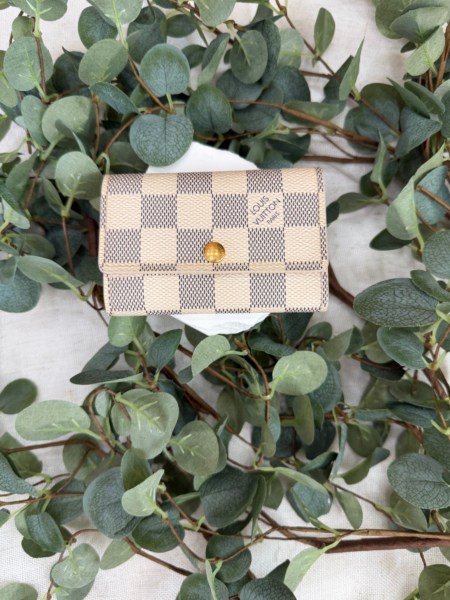 Louis Vuitton Damier Azur 6 Ring Key Holder